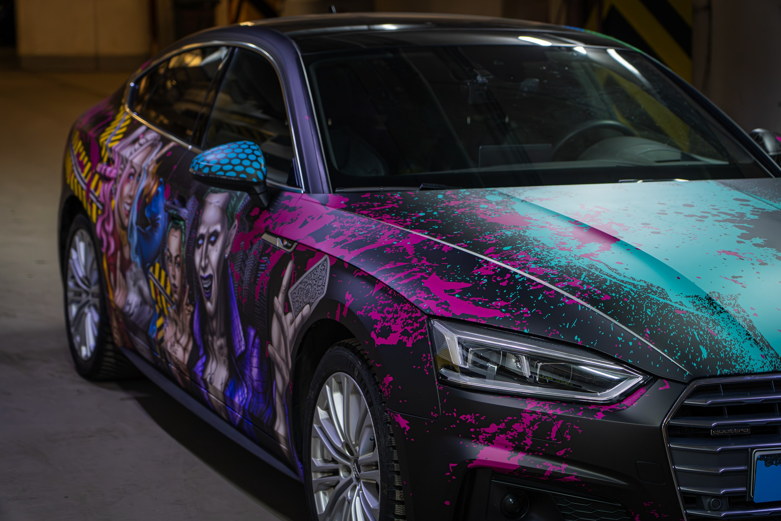 Винилография на Audi A5. Студия дизайна и оклейки авто Barmaley Design