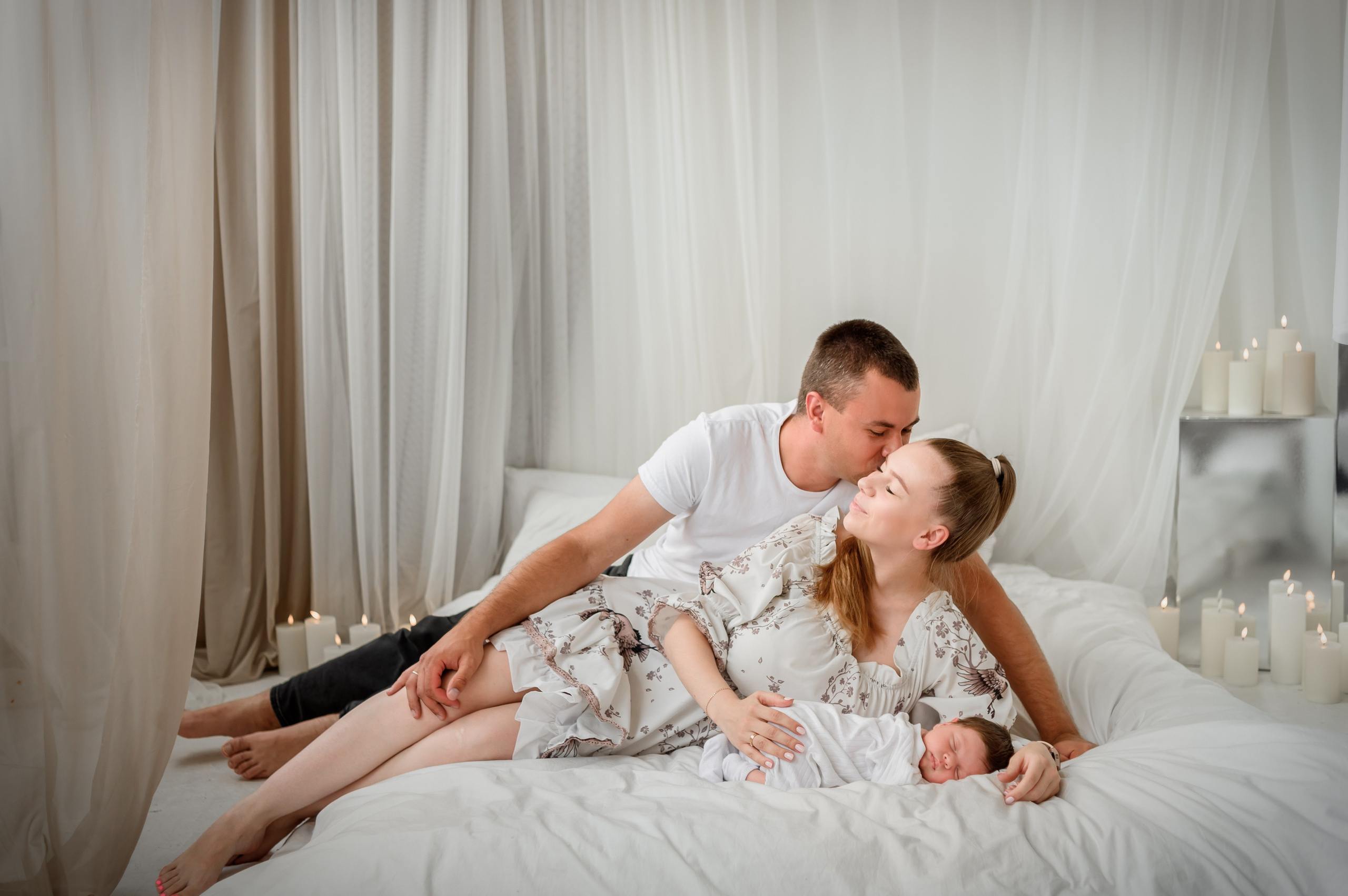 Lifestyle newborn. Фотограф новорождённых в Рязани, фотосъемка выписки из роддома, крещен