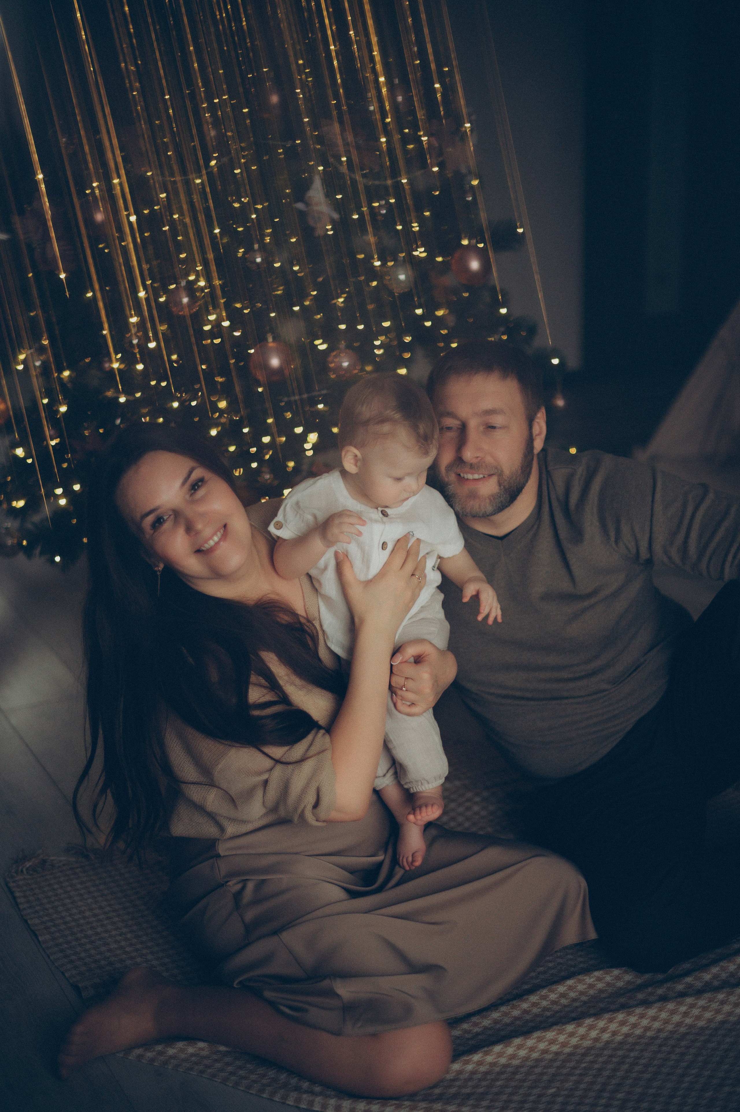 Лева, Жанна и Владимир (новогодняя домашняя). Фотограф, г. Лесной Свердловской области