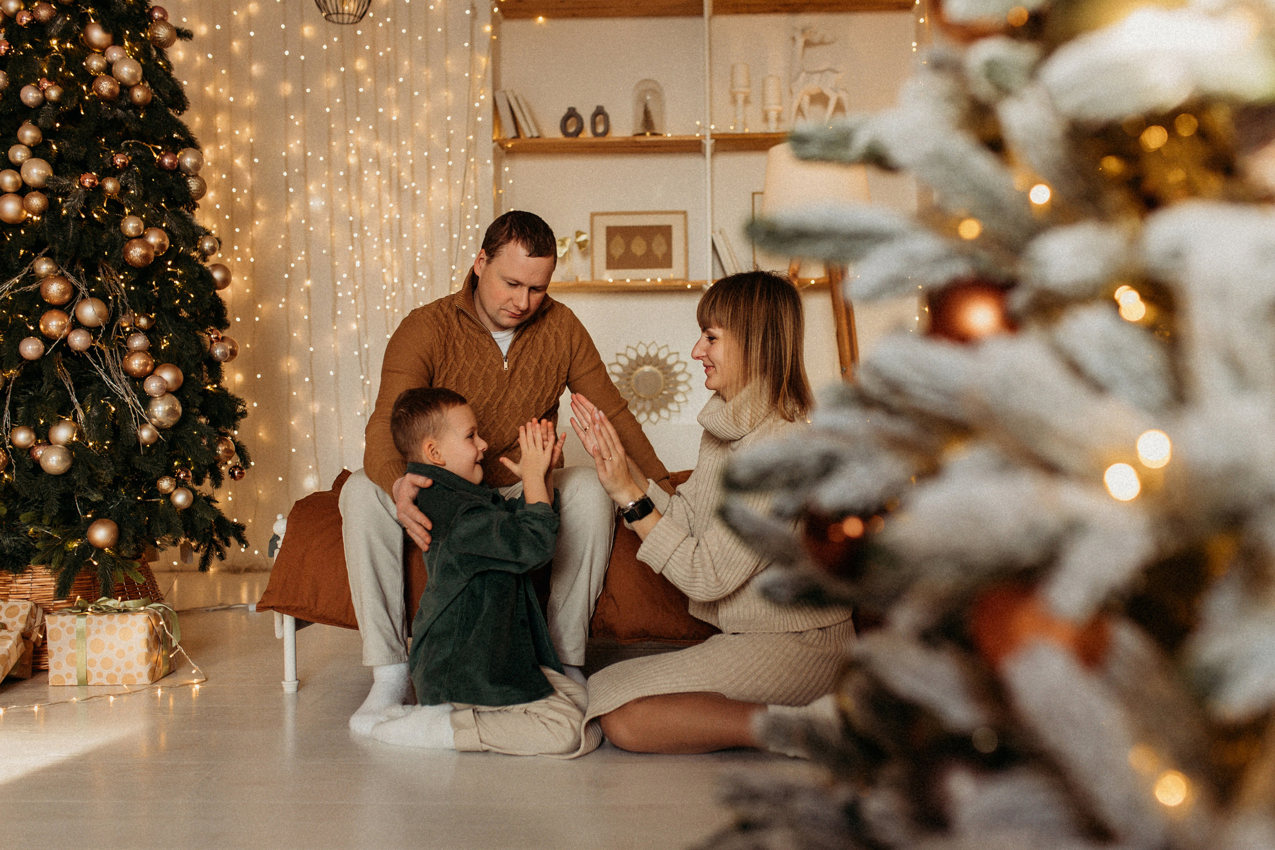 Семейная Новогодняя в студии. Фотограф Тверь. Свадебные, семейные, индивидуальные фотосессии