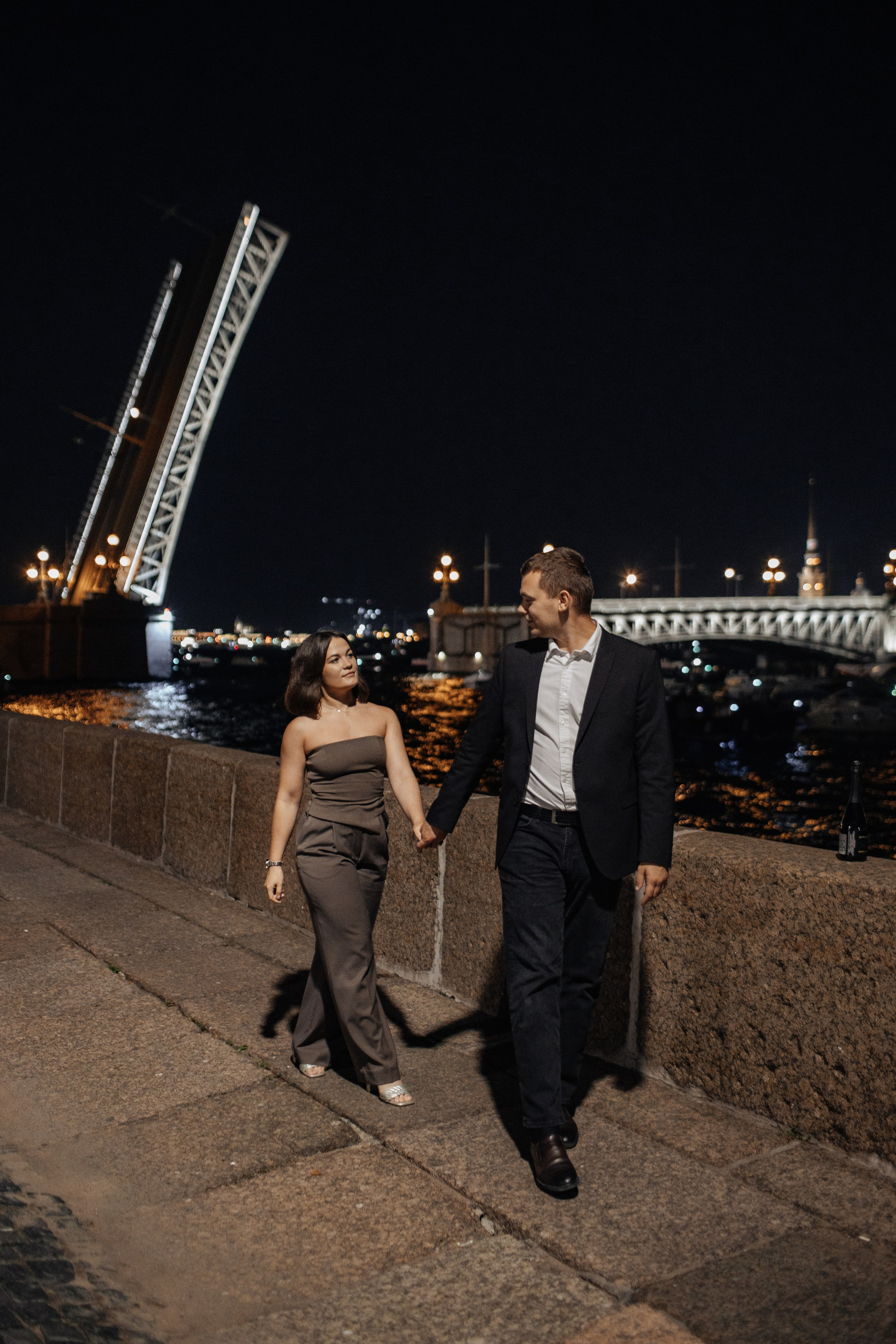 At night. Свадебный фотограф СПБ. Дарья