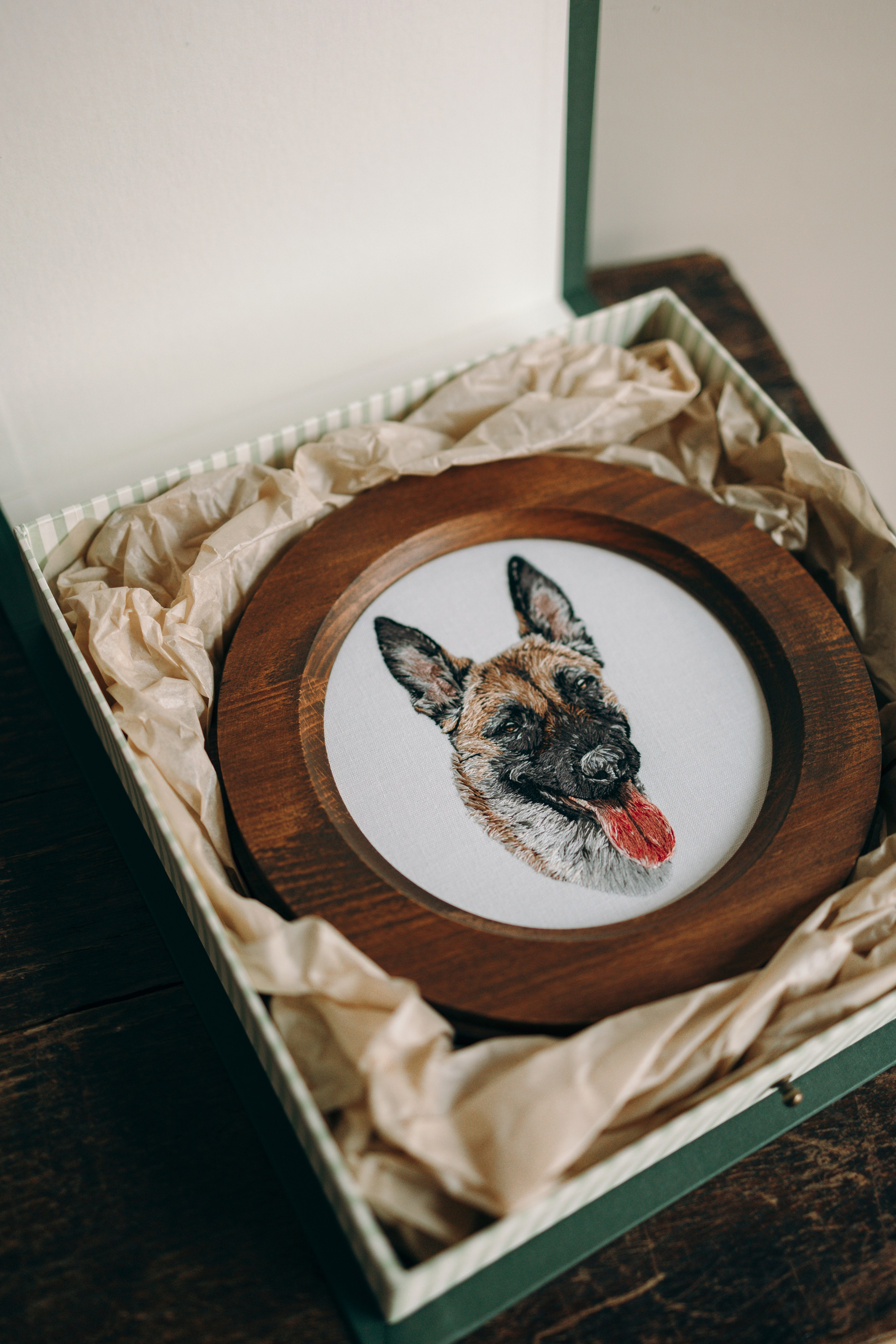 Портфолио. Портретная вышивка питомцев