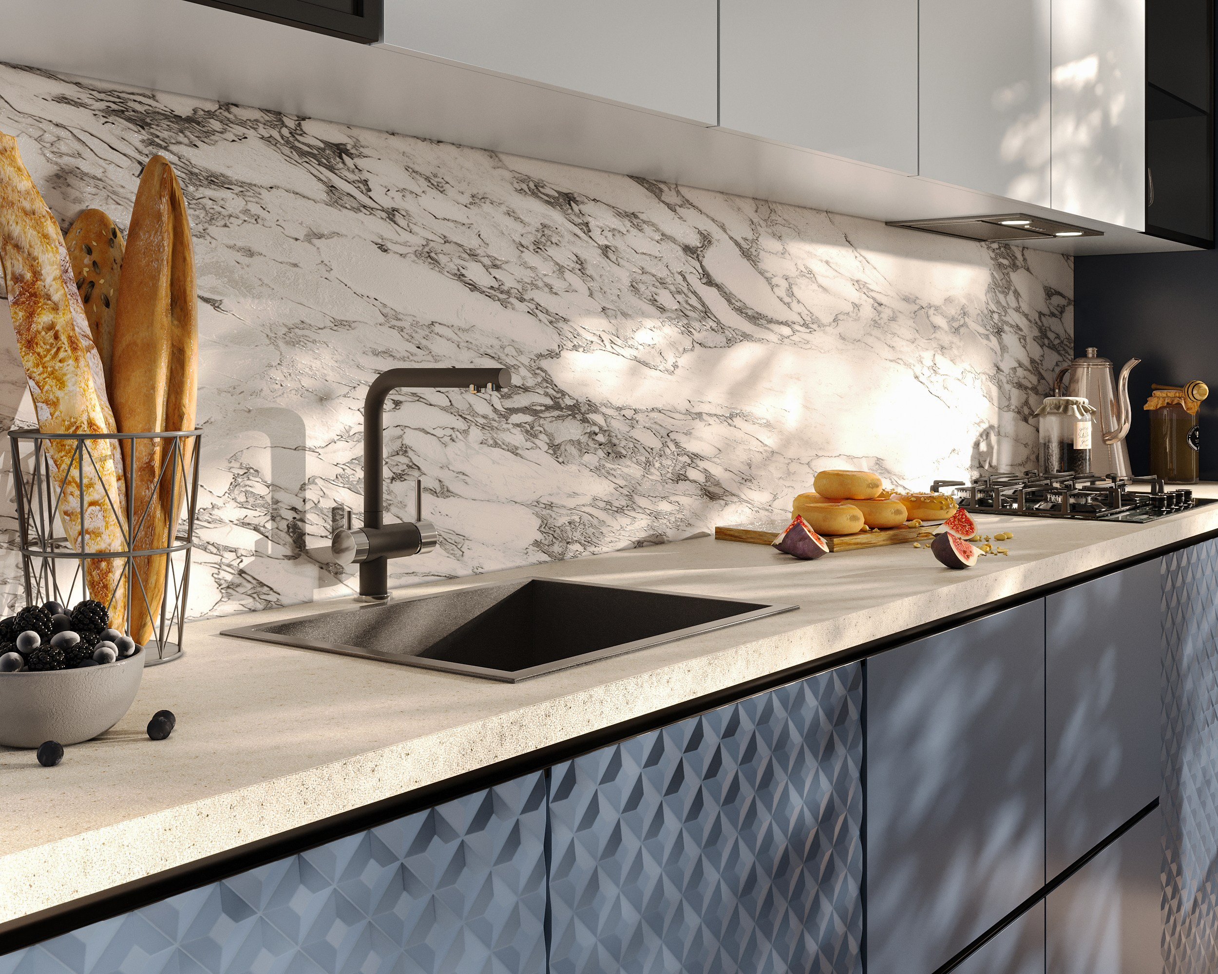 MKR кухонные гарнитуры (предметная 3D визуализация). Королёва Анастасия | 3D визуализатор