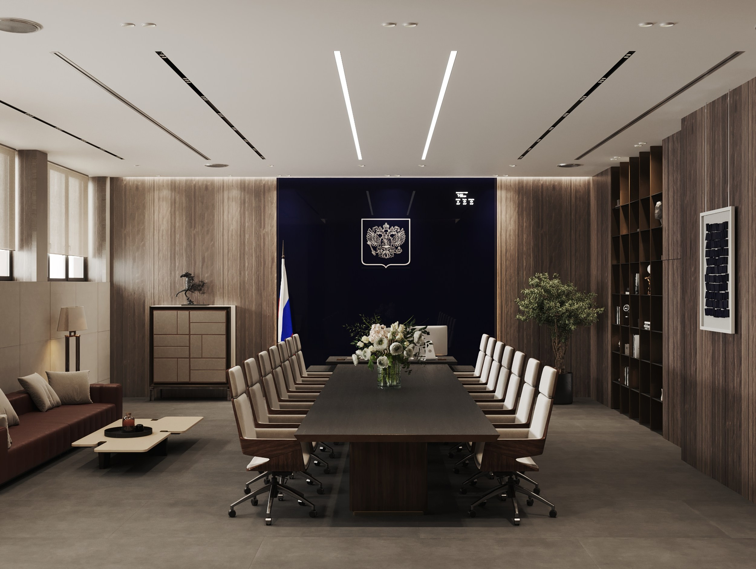 VIP Конференц-зал3. Интерьерный 3Д Визуализатор Маргарита Оберемко