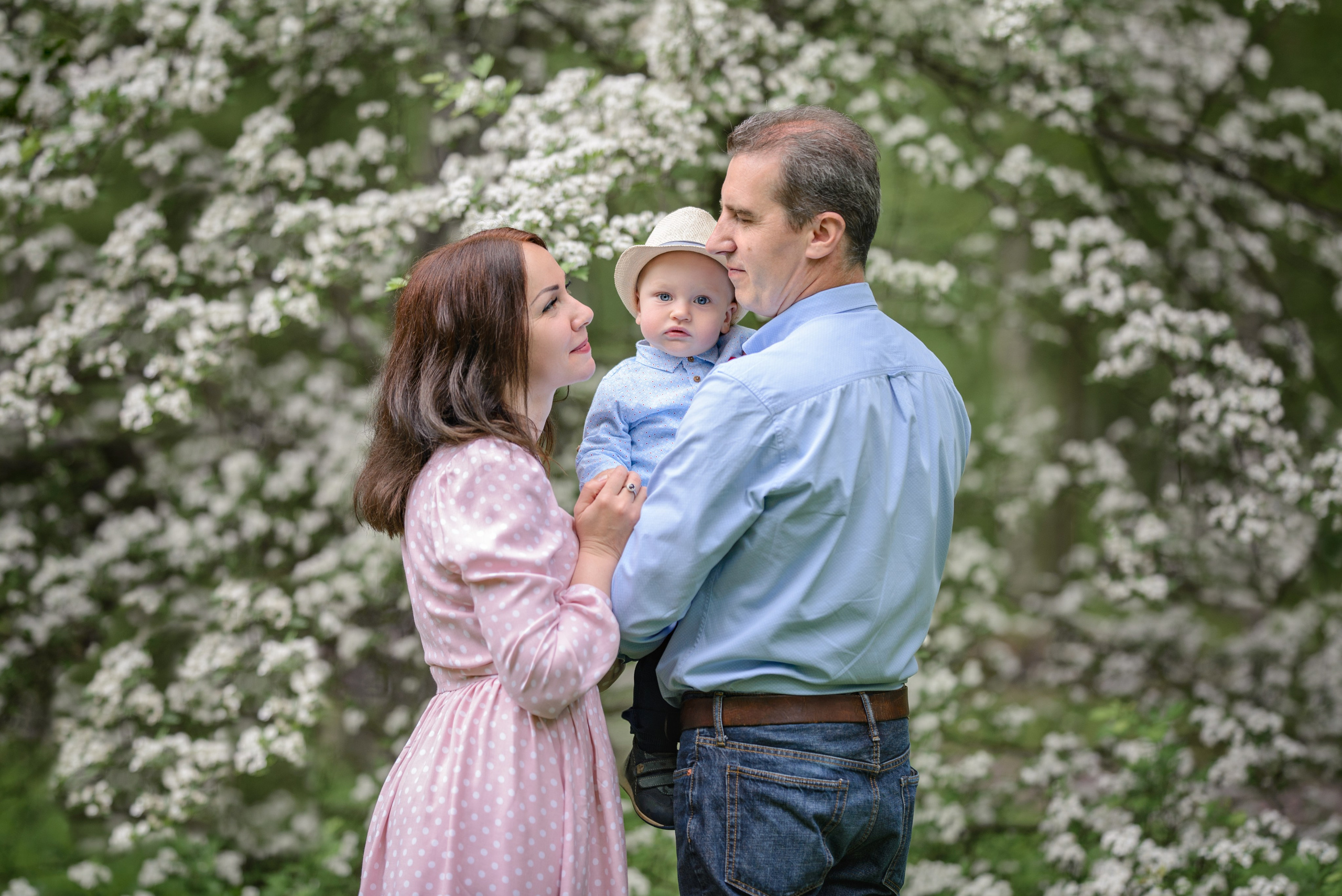 Семья Анастасии в Ботаническом саду