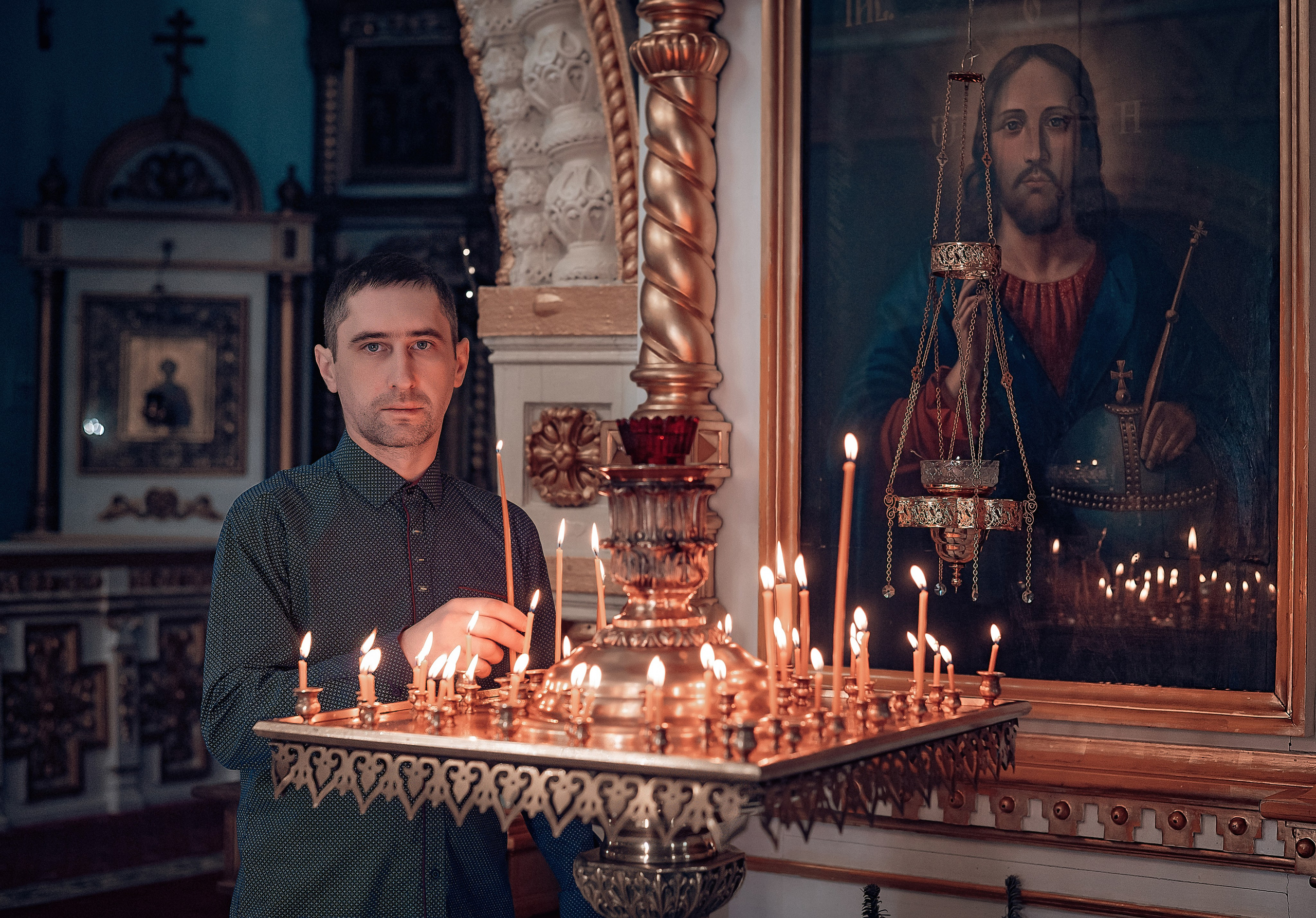 Крещение Розы в Покровском кафедральном соборе. Фотографы крещения/венчания  Красноярск Татьяна и Вячеслав Переваловы