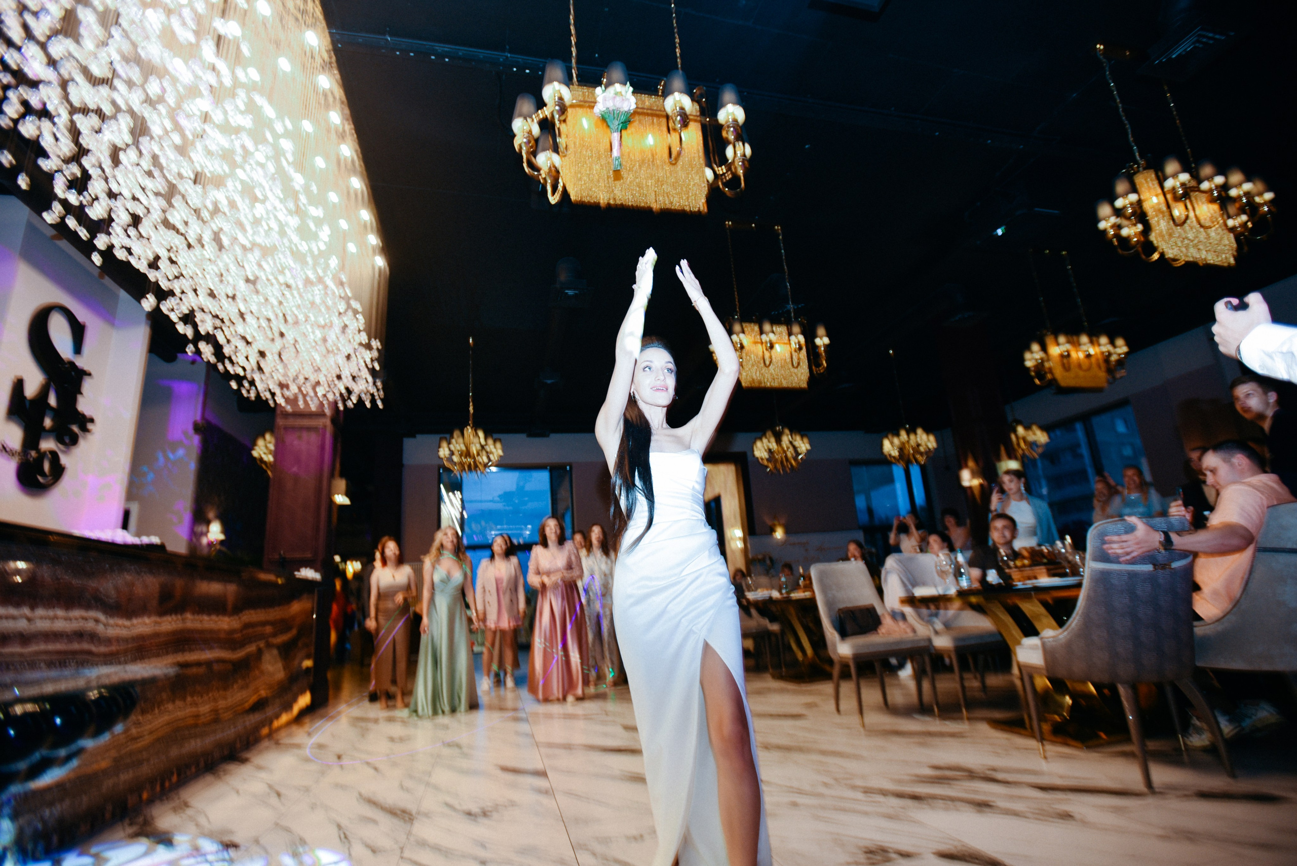 Виктор и Ангелина Банкет на 100 гостей Ресторан Segreto. Фотограф Лола Волна, город Москва