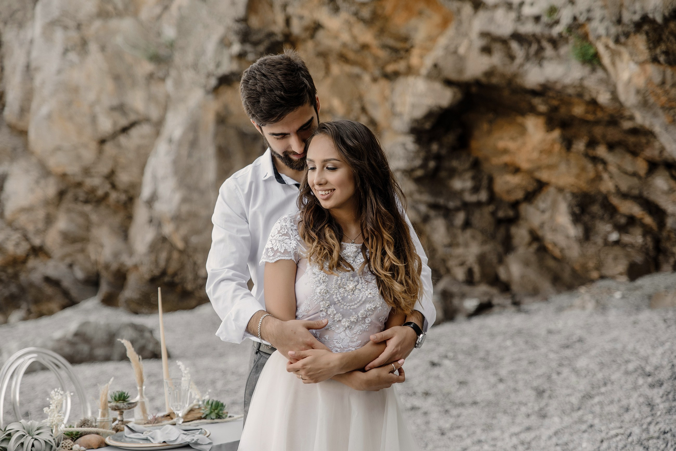 Свадебная фотосессия и выездная регистрация брака на берегу моря. Свадебный и семейный фотограф в Москве Светлана Зоткина