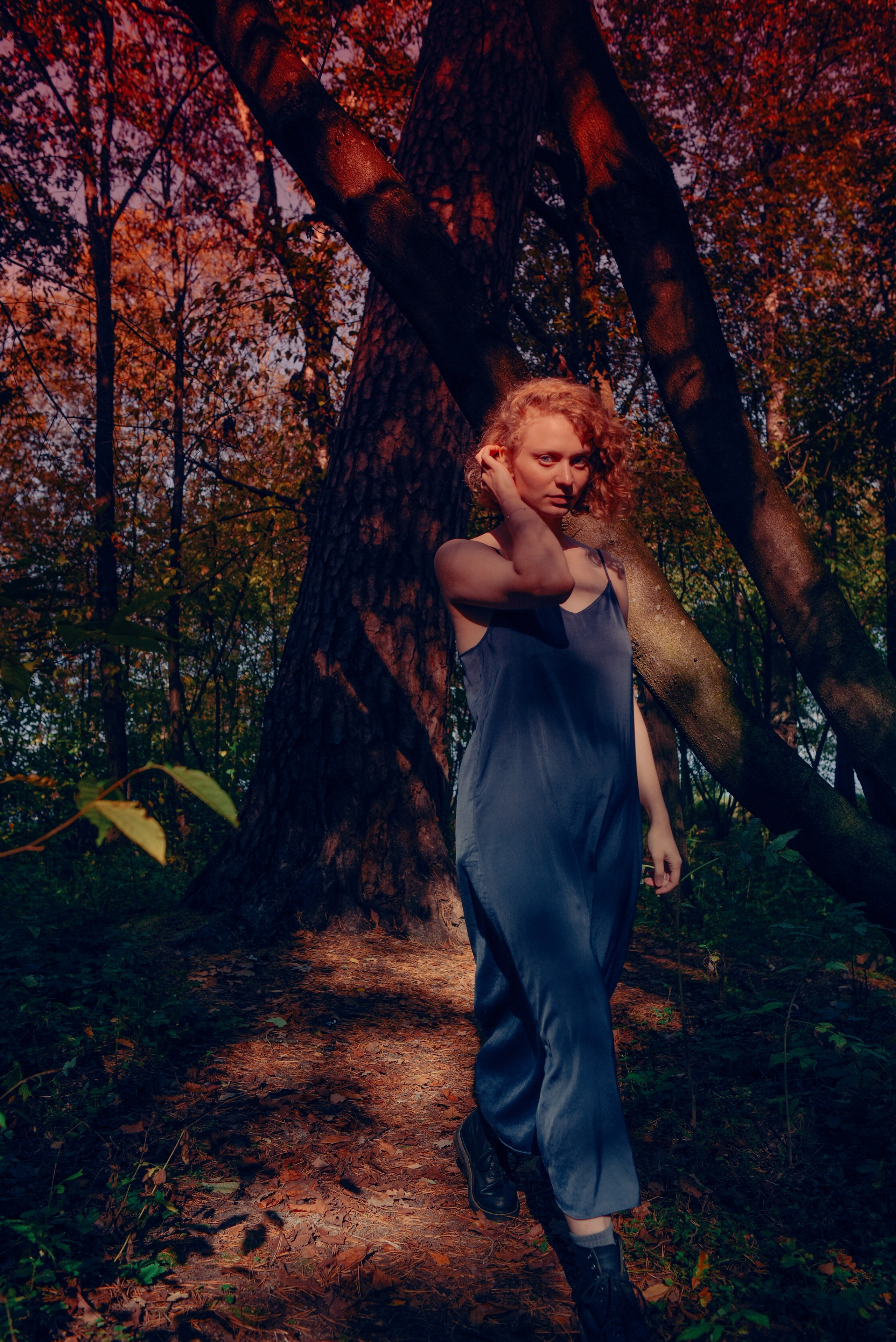 женская фотосессия в лесу