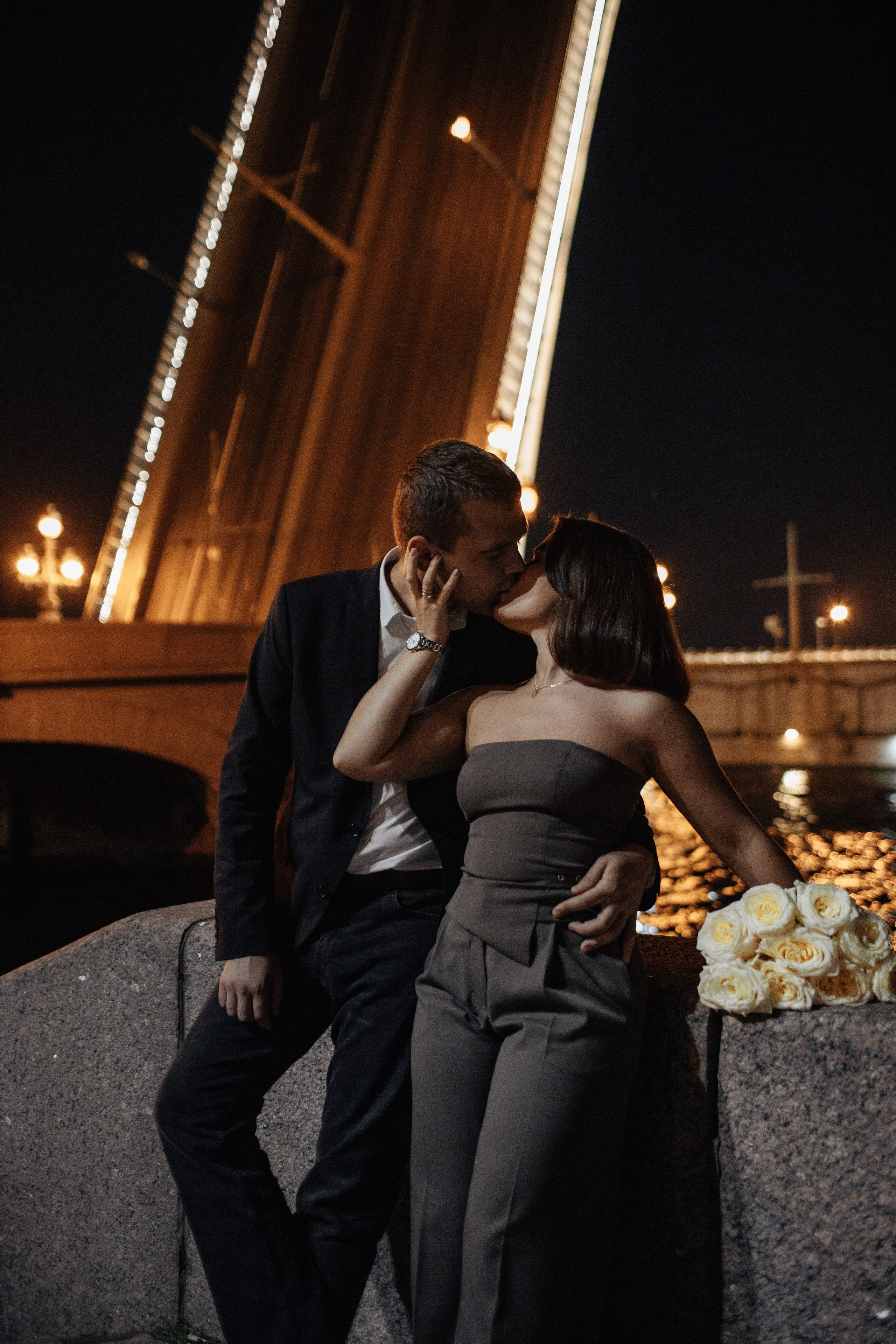 At night. Свадебный фотограф СПБ. Дарья