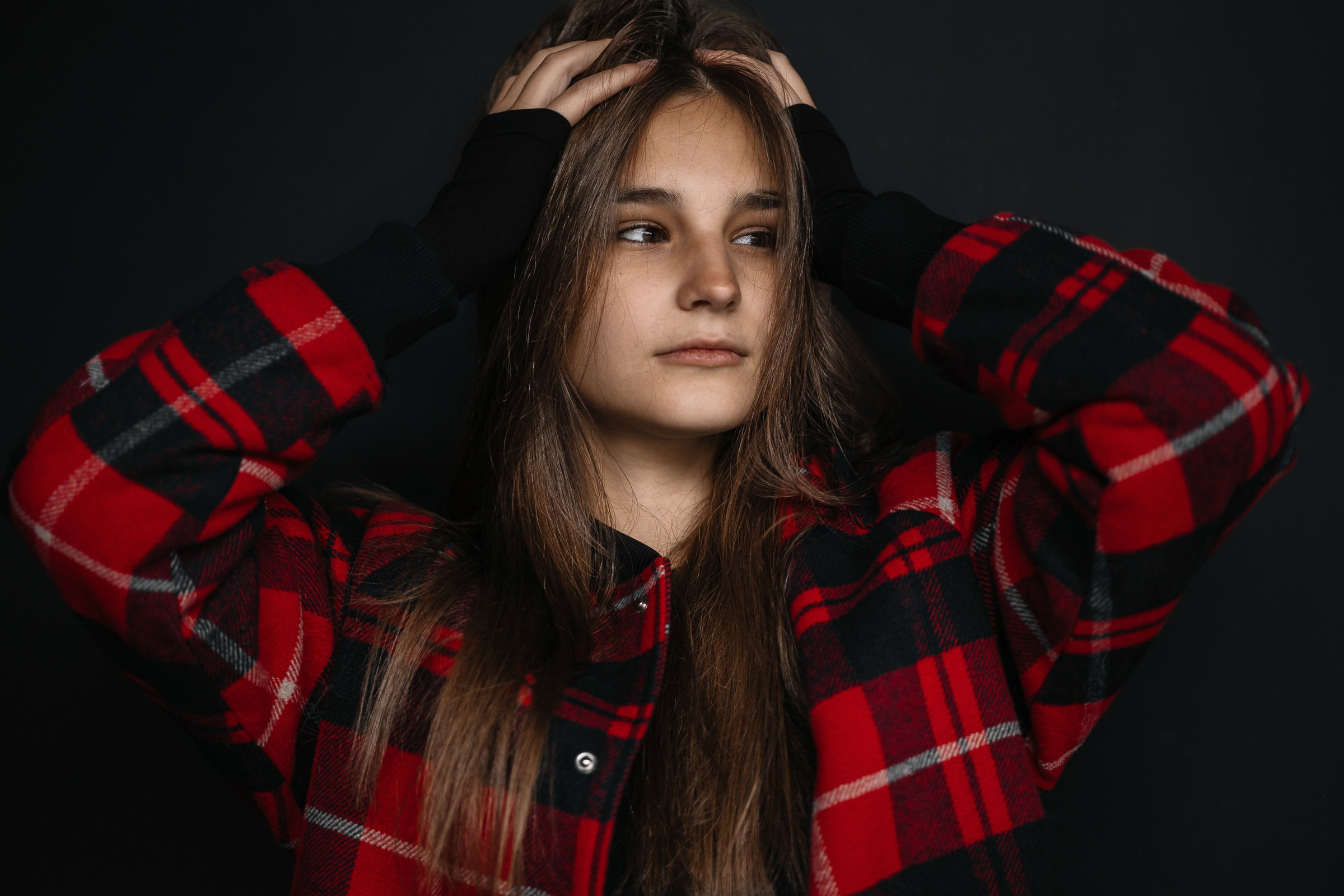 Катя в красном. Семейный, женский и детский фотограф Татьяна Колобаева