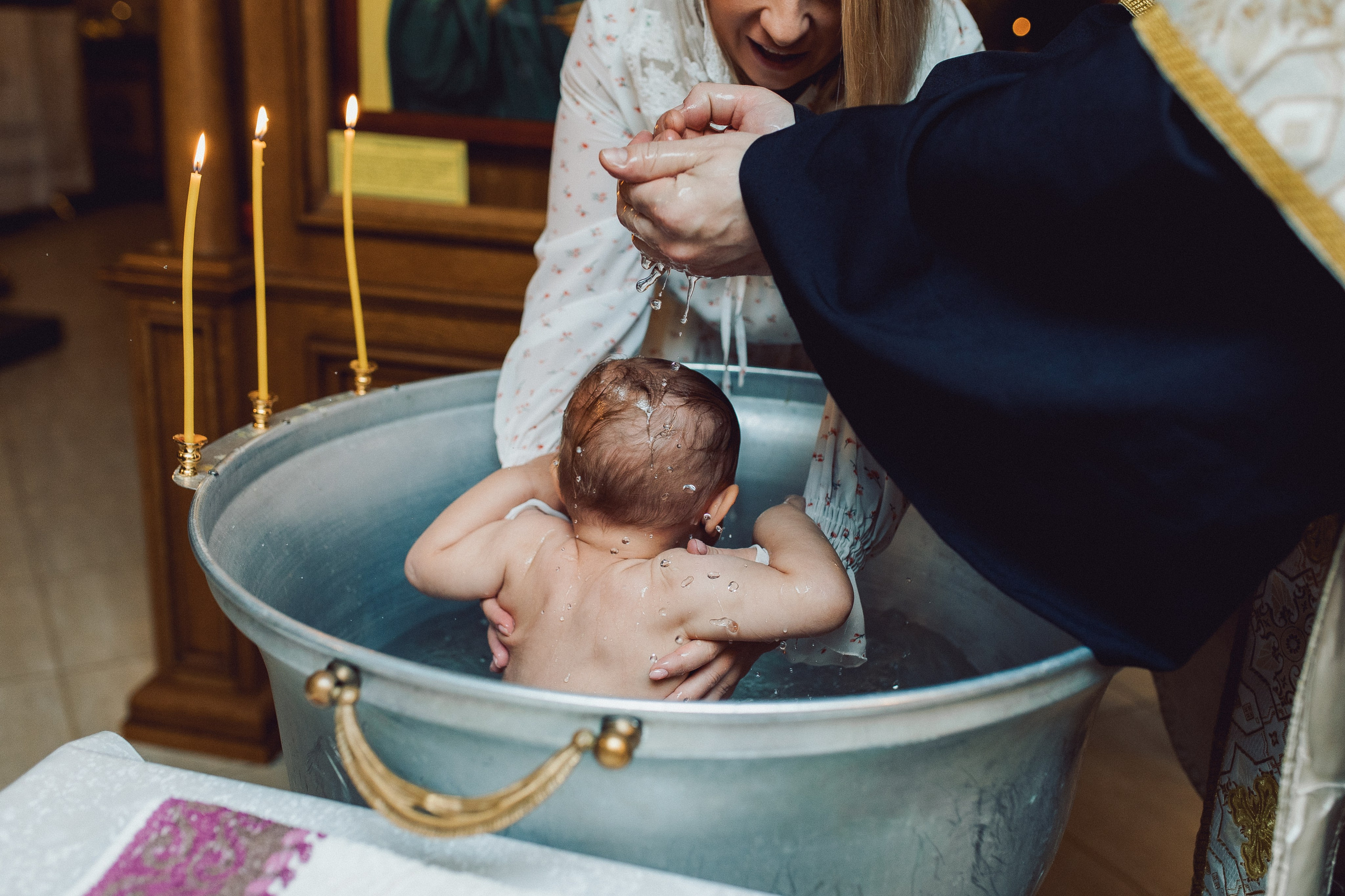 Крещение в Троицком соборе
