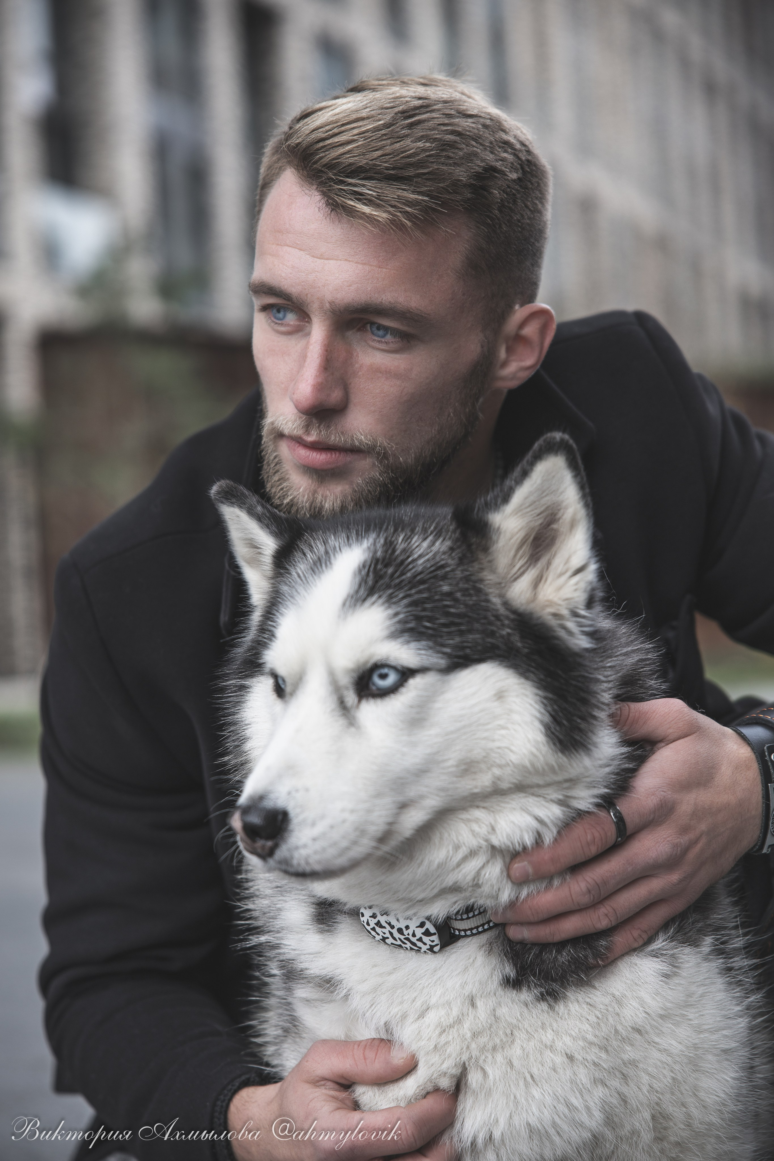 Прогулка с Хаски (Сергей). Виктория Ахмылова. Фотограф в Москве