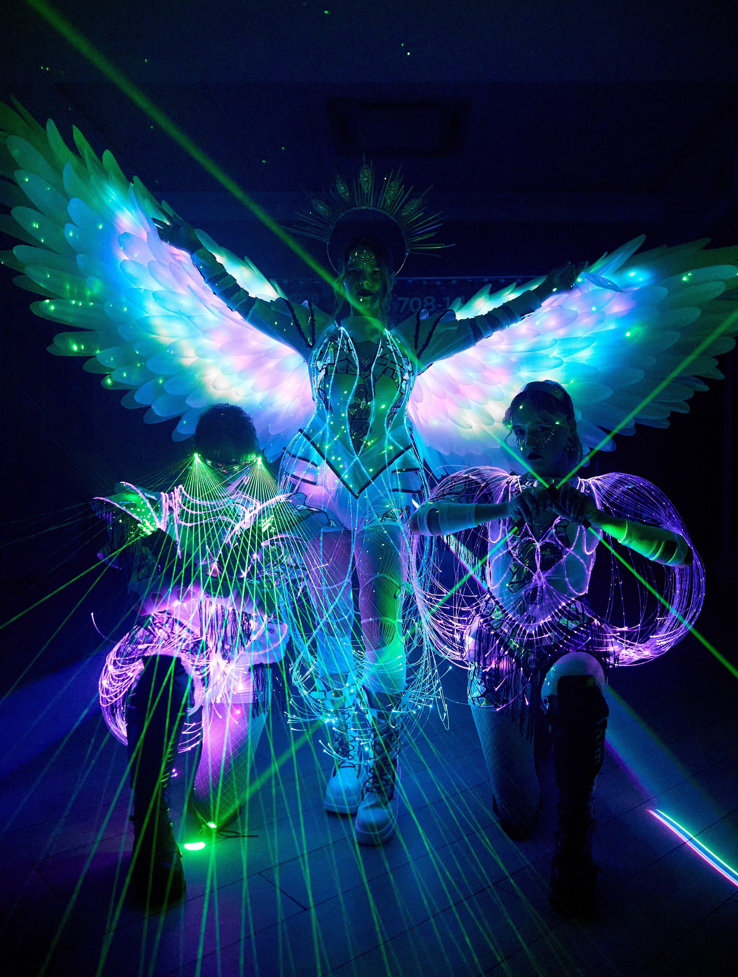 Лазерное шоу. Фотограф Александр Казин