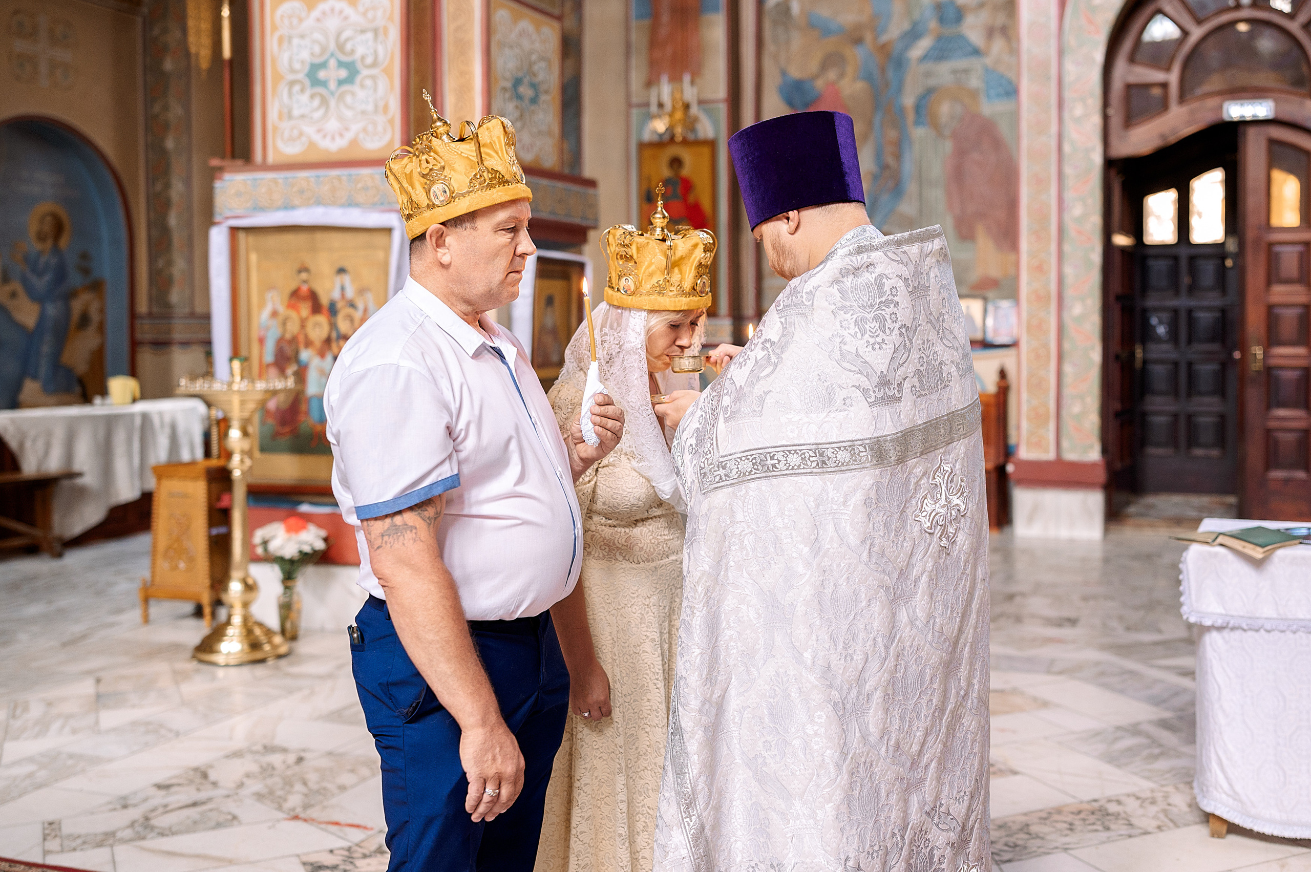 Венчание Вячеслав и Ирина. Семейный, свадебный, школьный фотограф в Железногорске Целуев Андрей