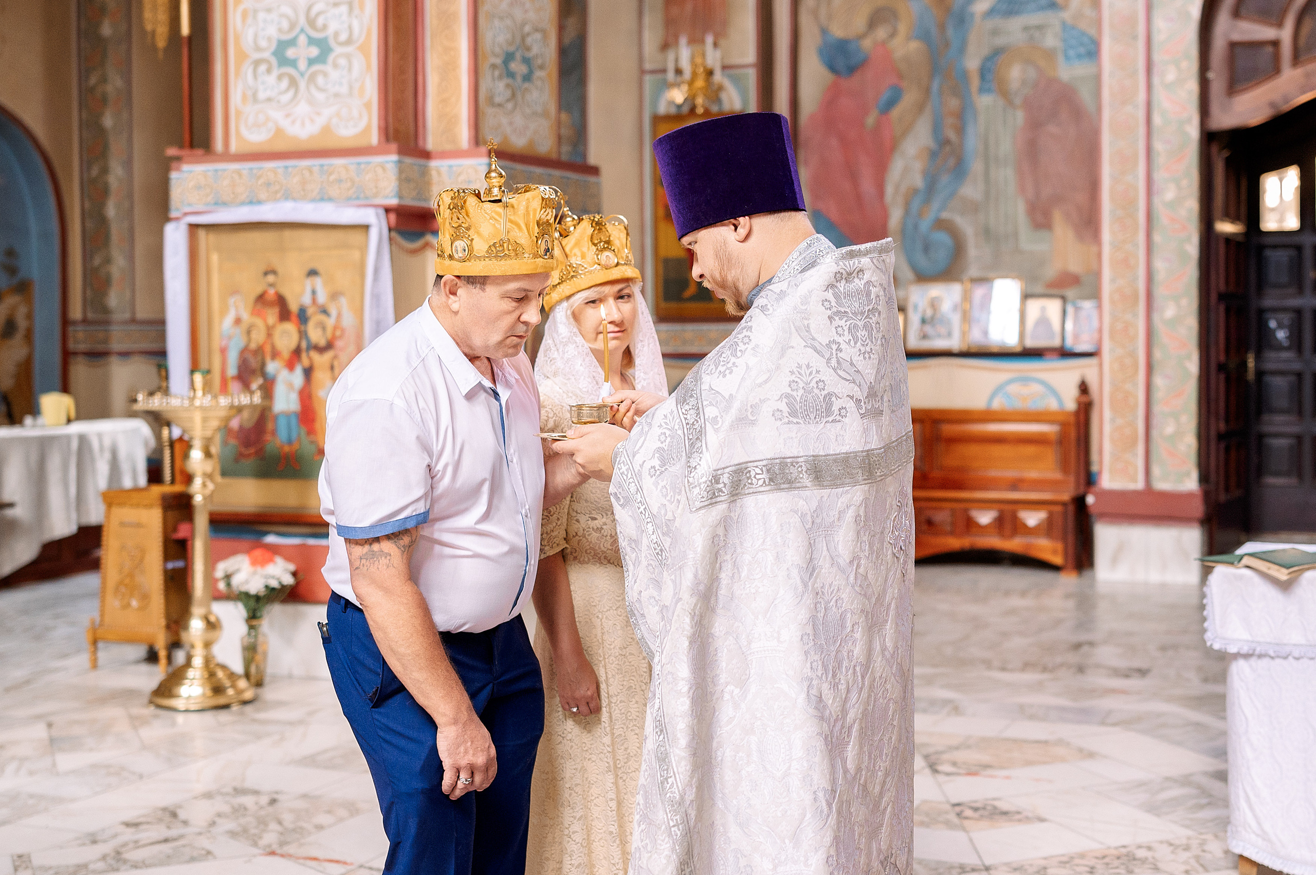 Венчание Вячеслав и Ирина. Семейный, свадебный, школьный фотограф в Железногорске Целуев Андрей