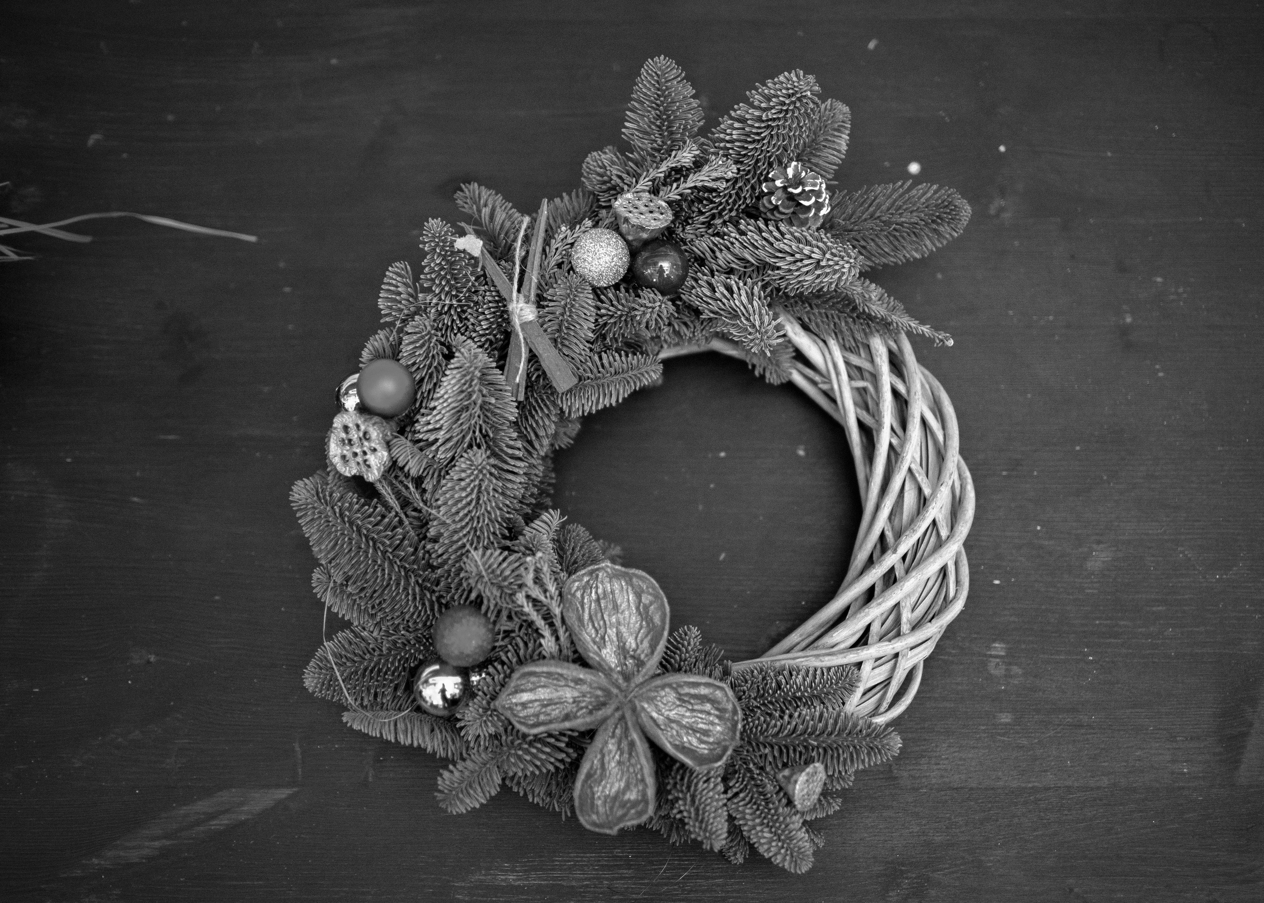 МК Рождественский венок. Семейный и детский фотограф в Москве Юлия