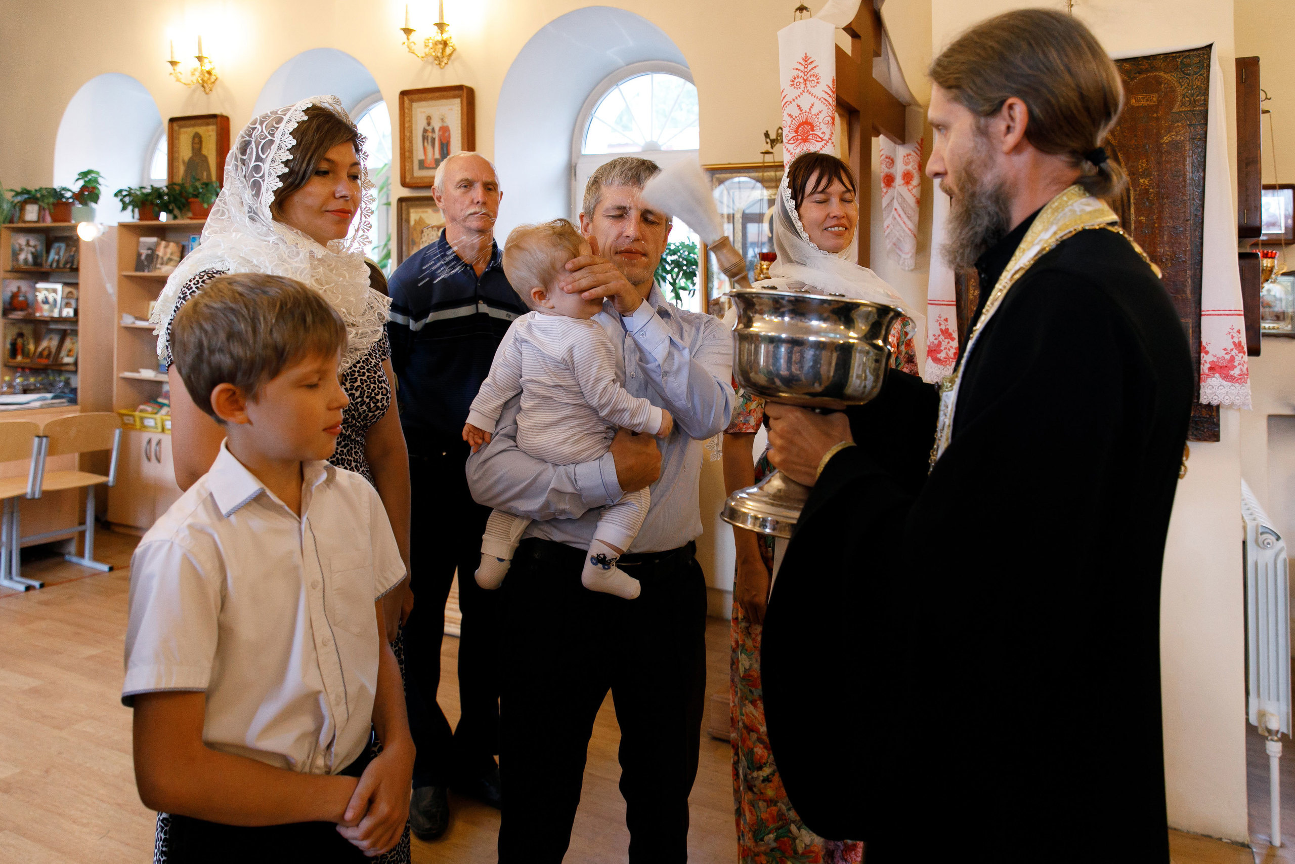 Крещение Игната и Елисея. Свадебный, семейный и школьный фотограф в Сызрани Максим Баталов