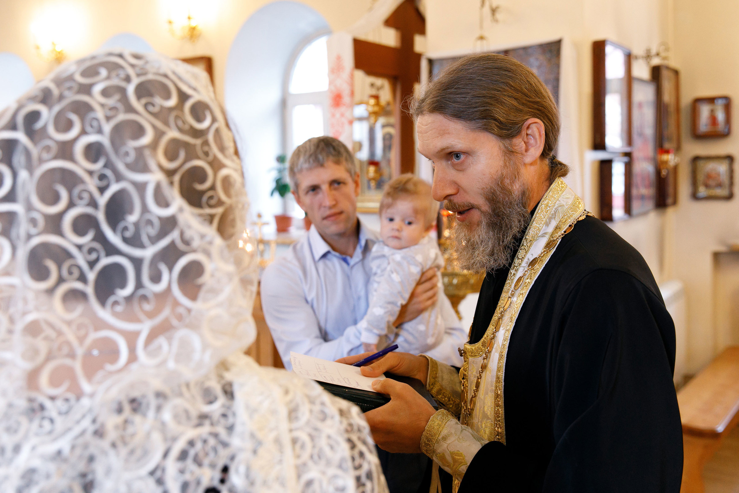 Крещение Игната и Елисея. Свадебный, семейный и школьный фотограф в Сызрани Максим Баталов