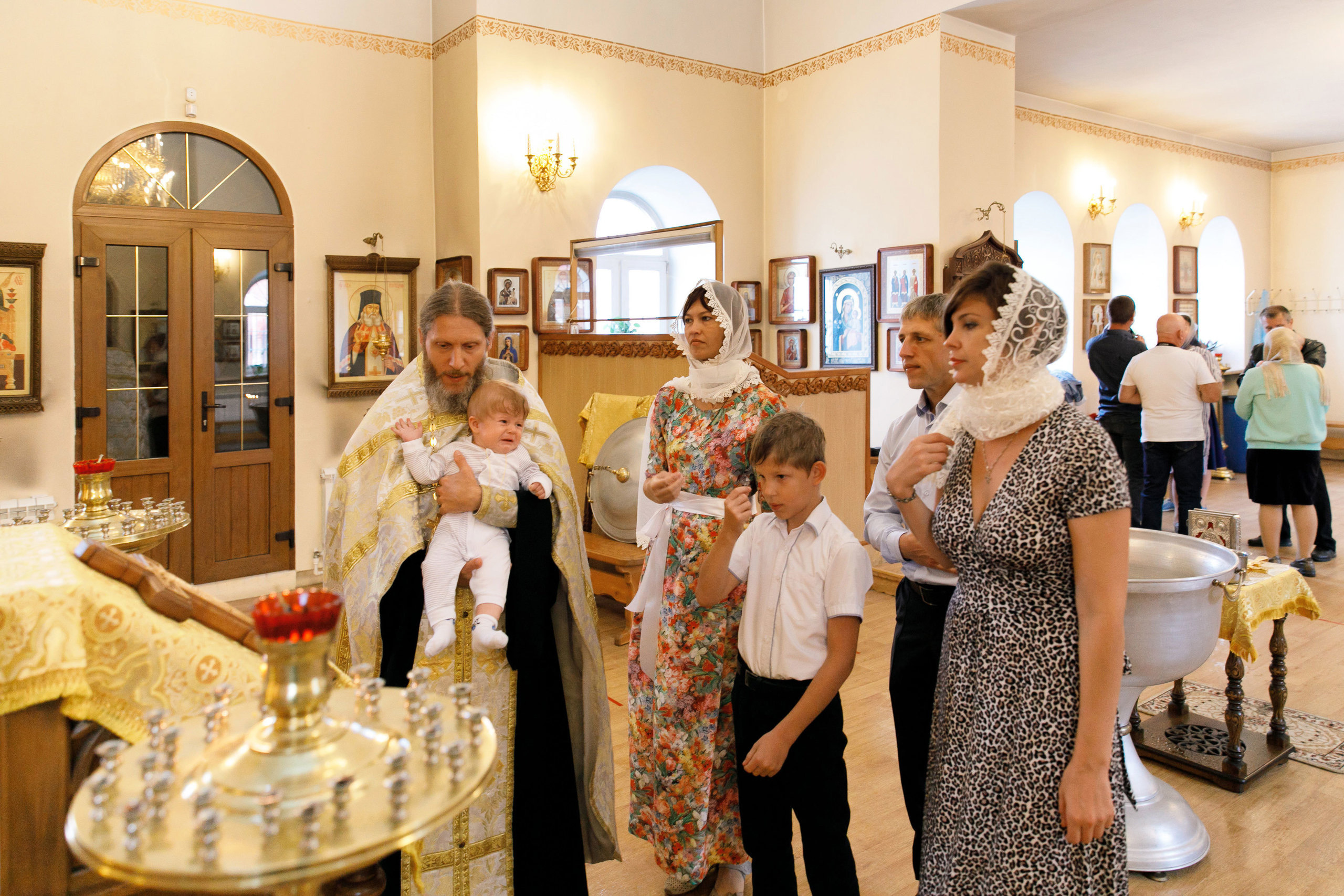 Крещение Игната и Елисея. Свадебный, семейный и школьный фотограф в Сызрани Максим Баталов