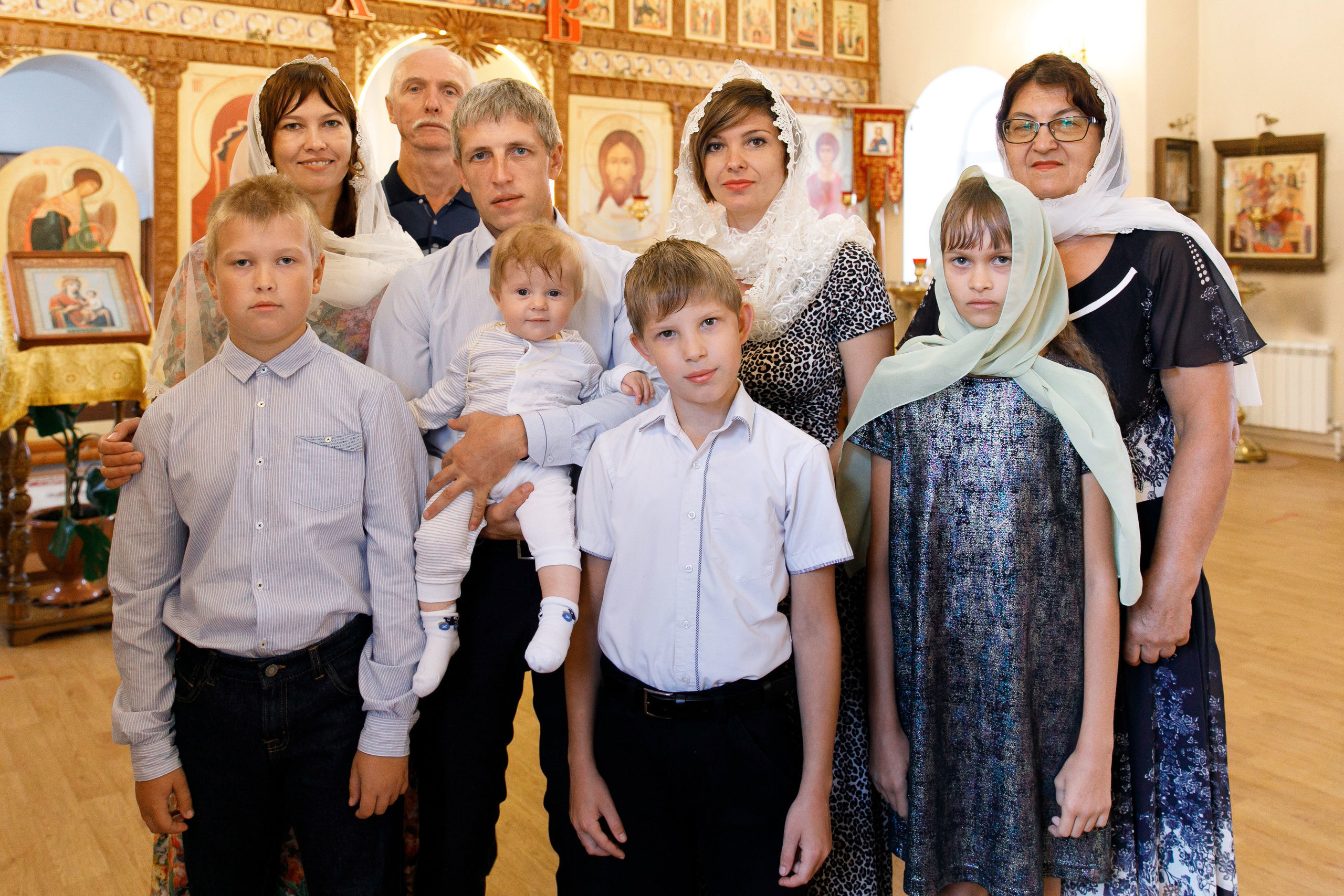 Крещение Игната и Елисея. Свадебный, семейный и школьный фотограф в Сызрани Максим Баталов