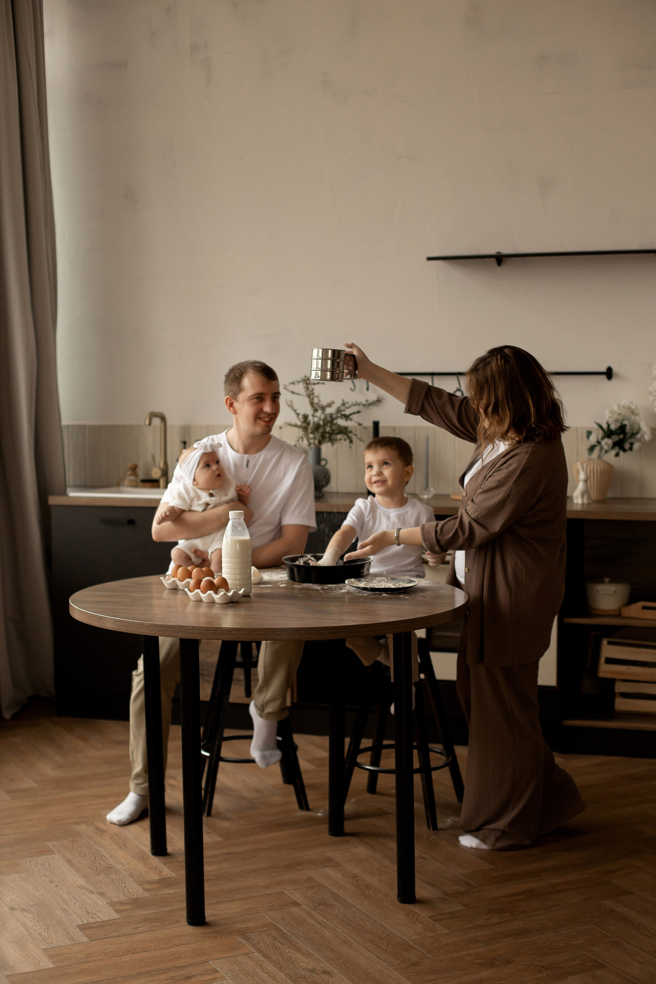 Печем пирог. Семейный и детский фотограф в Красноярске Анна Маюрова