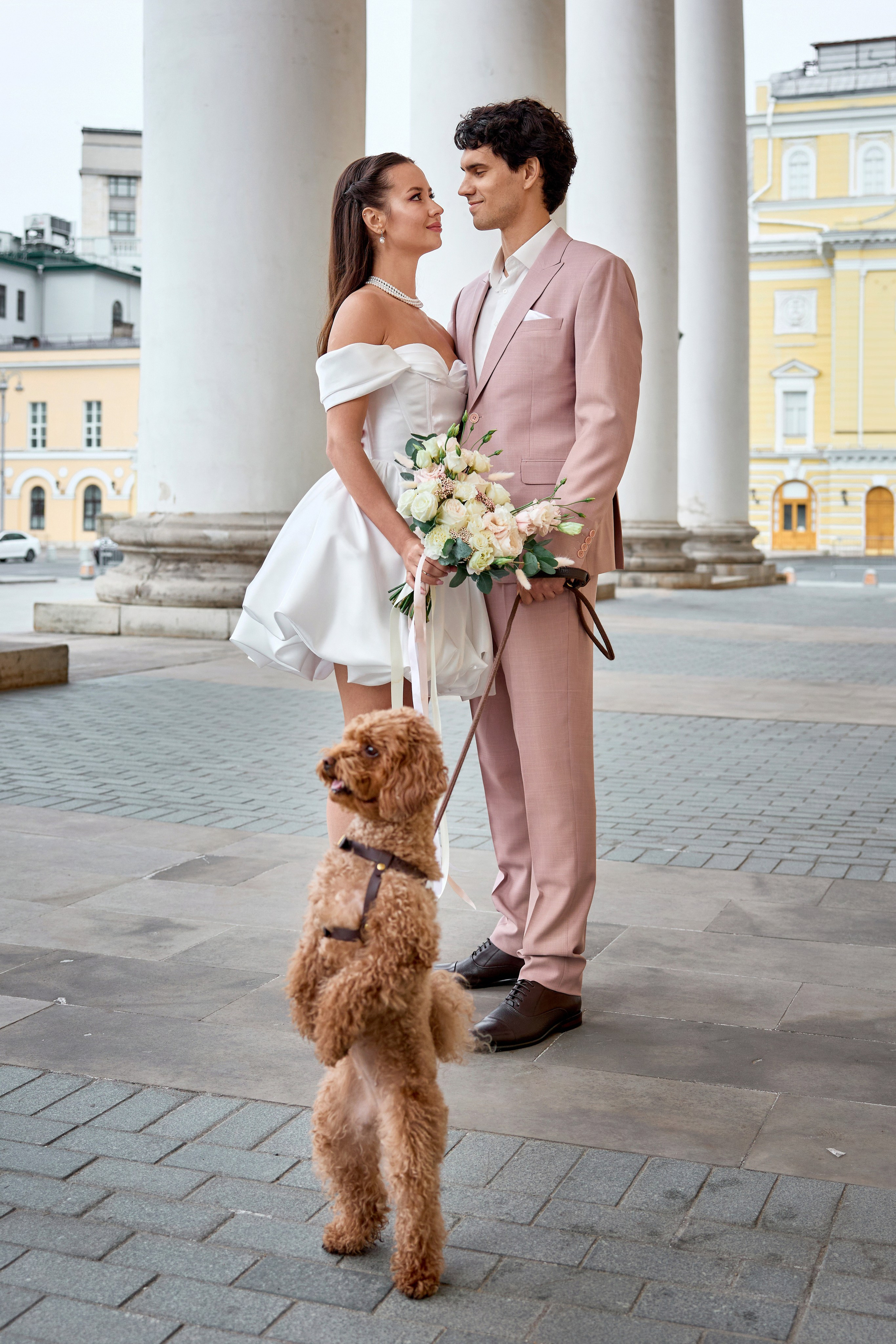 Свадебная прогулка в центре Москвы