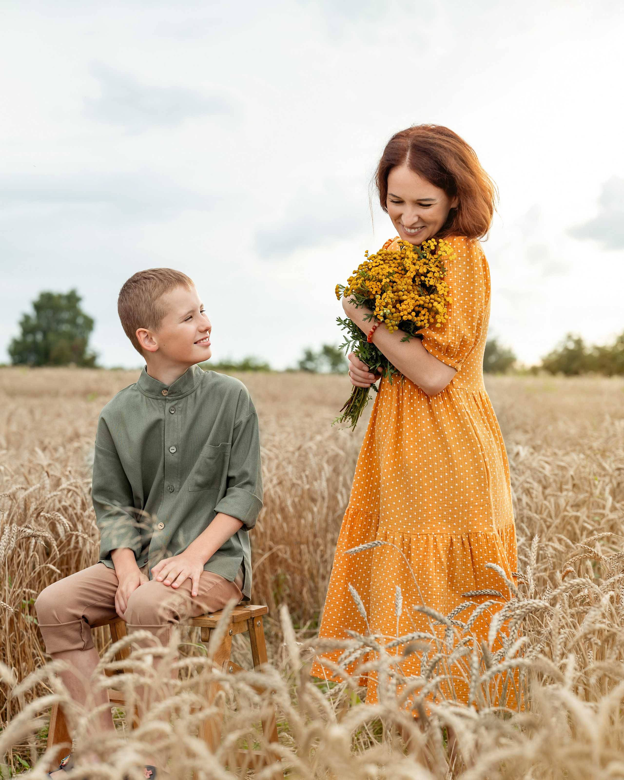 Пшеничное поле. Детский и семейный фотограф г. Москва Оксана Катаджи