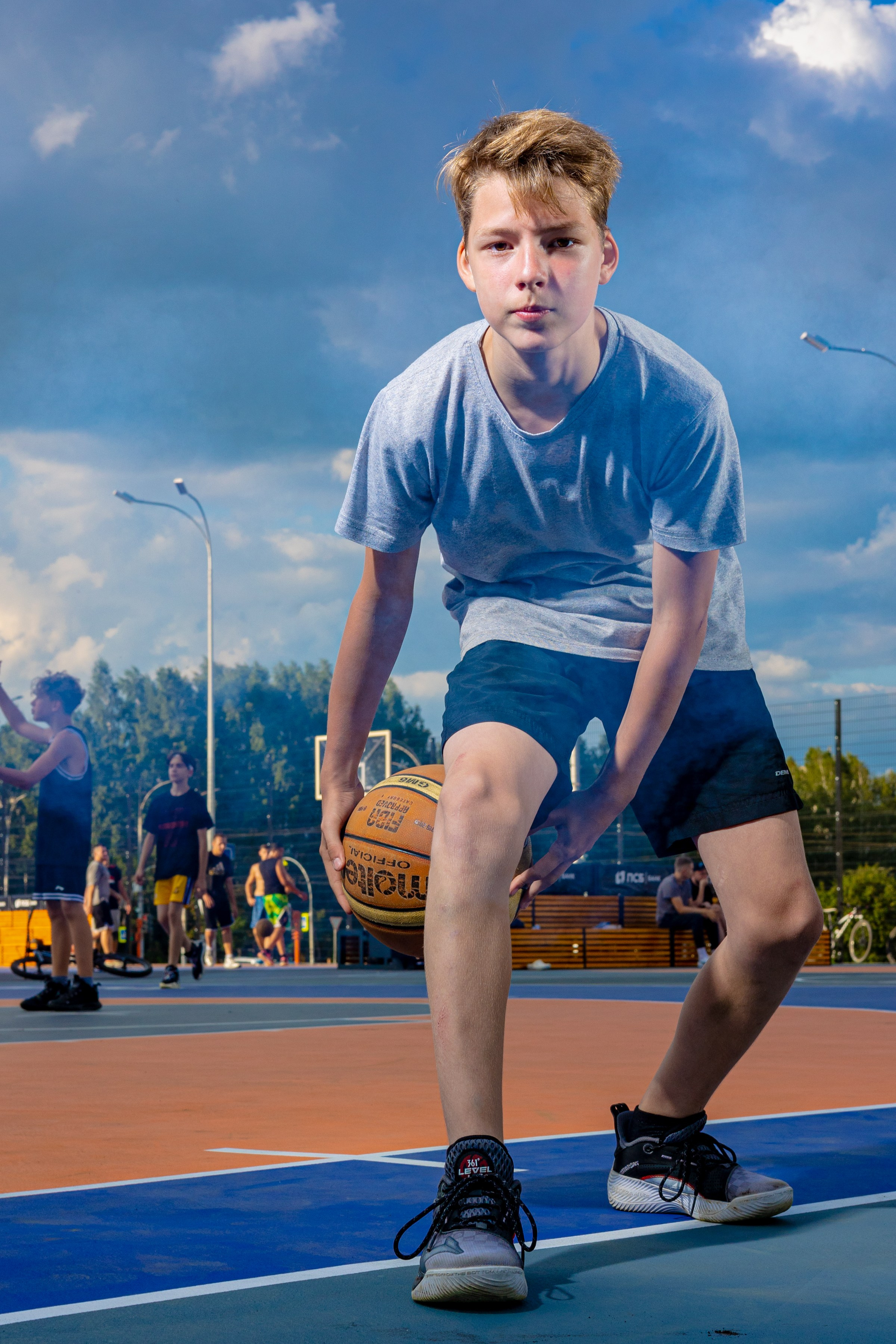 Детская баскетбольная сборная. Фотограф Князев Сергей