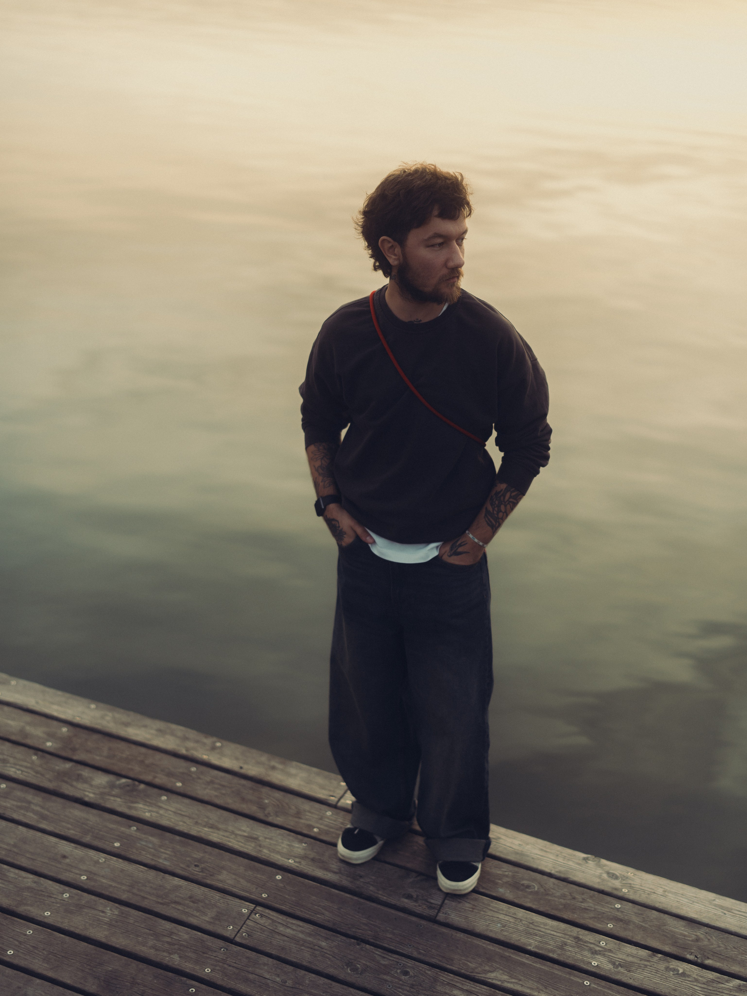 Men's photo shoot on Lake Kaban in Kazan with Eric