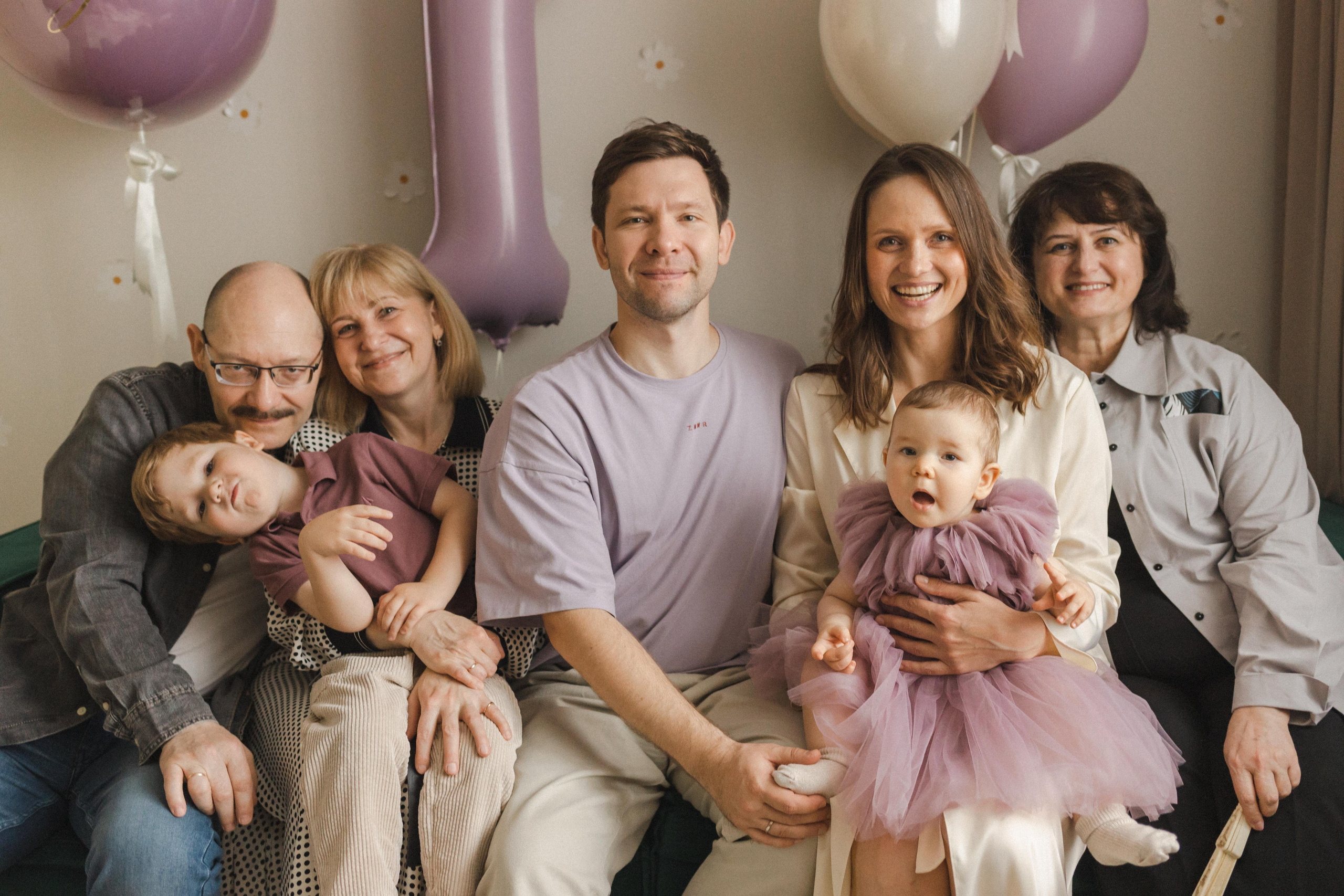 Аглае 1 годик. Семейный фотограф в Москве