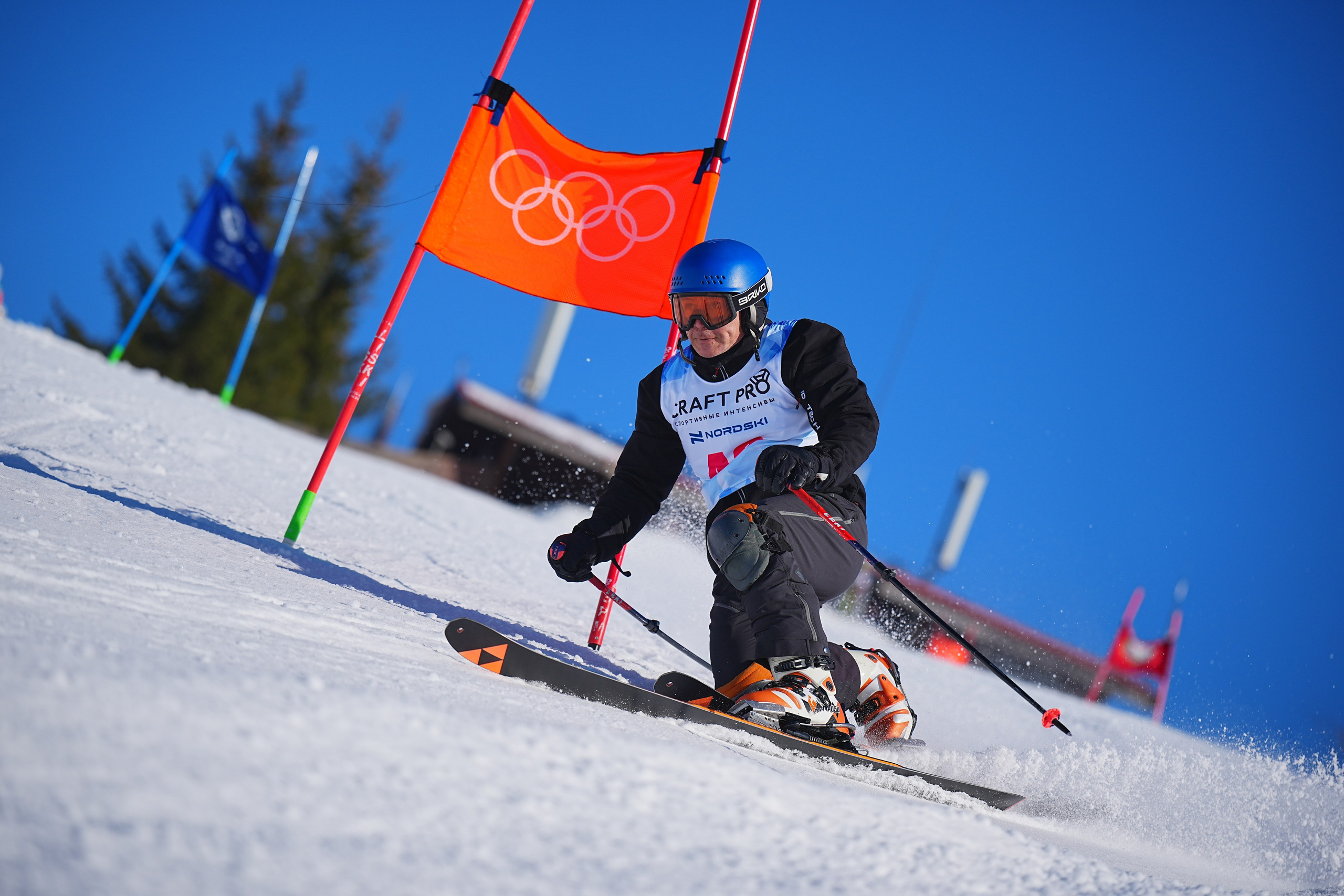 Шуколово. Открытое Первенство МФТИ по горным лыжам. GS, Telemark, 2024. Фотограф Студитский Евгений