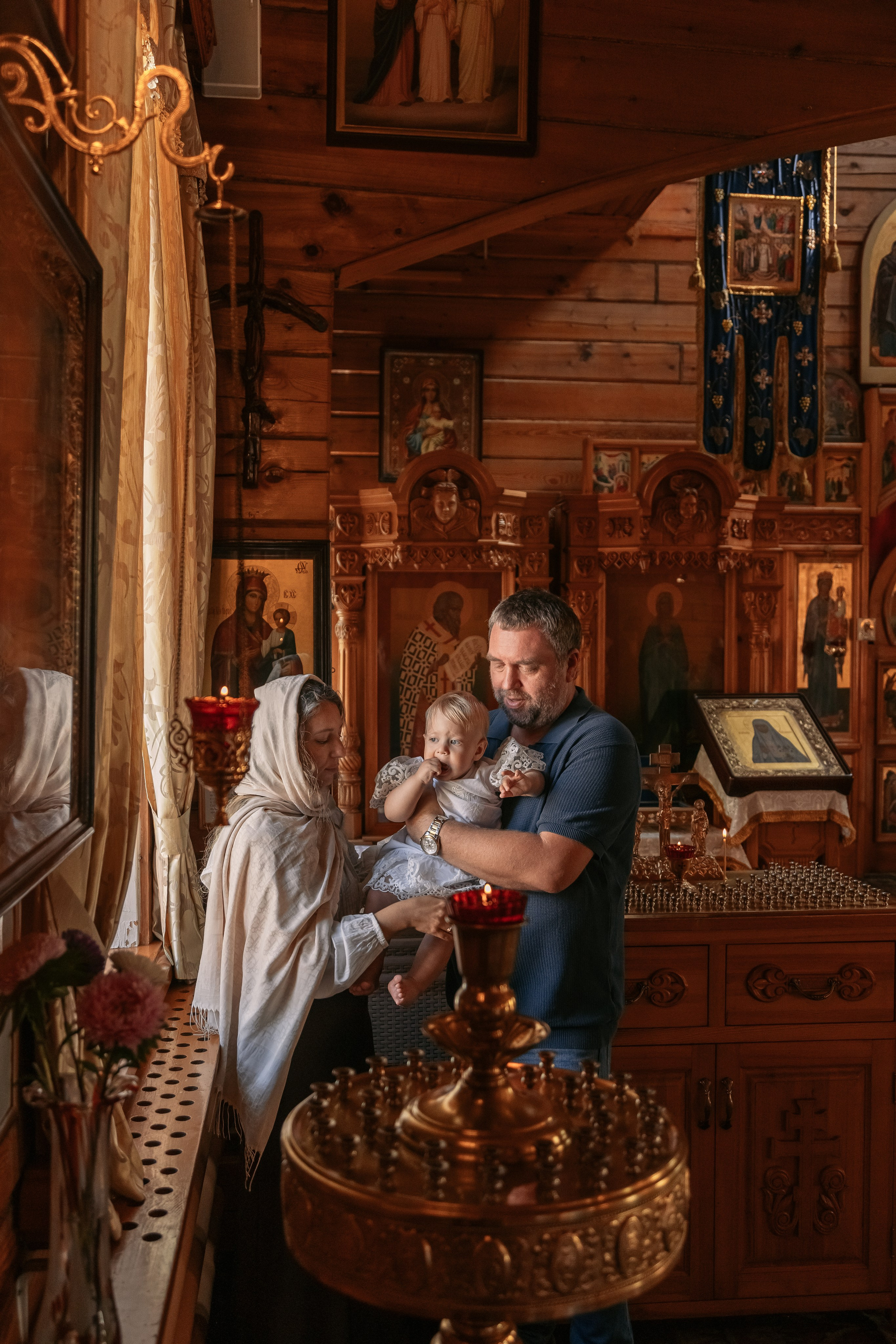 Репортаж -Крещение. Фотограф на первый годик, семейный и детский фотограф в Новосибирске