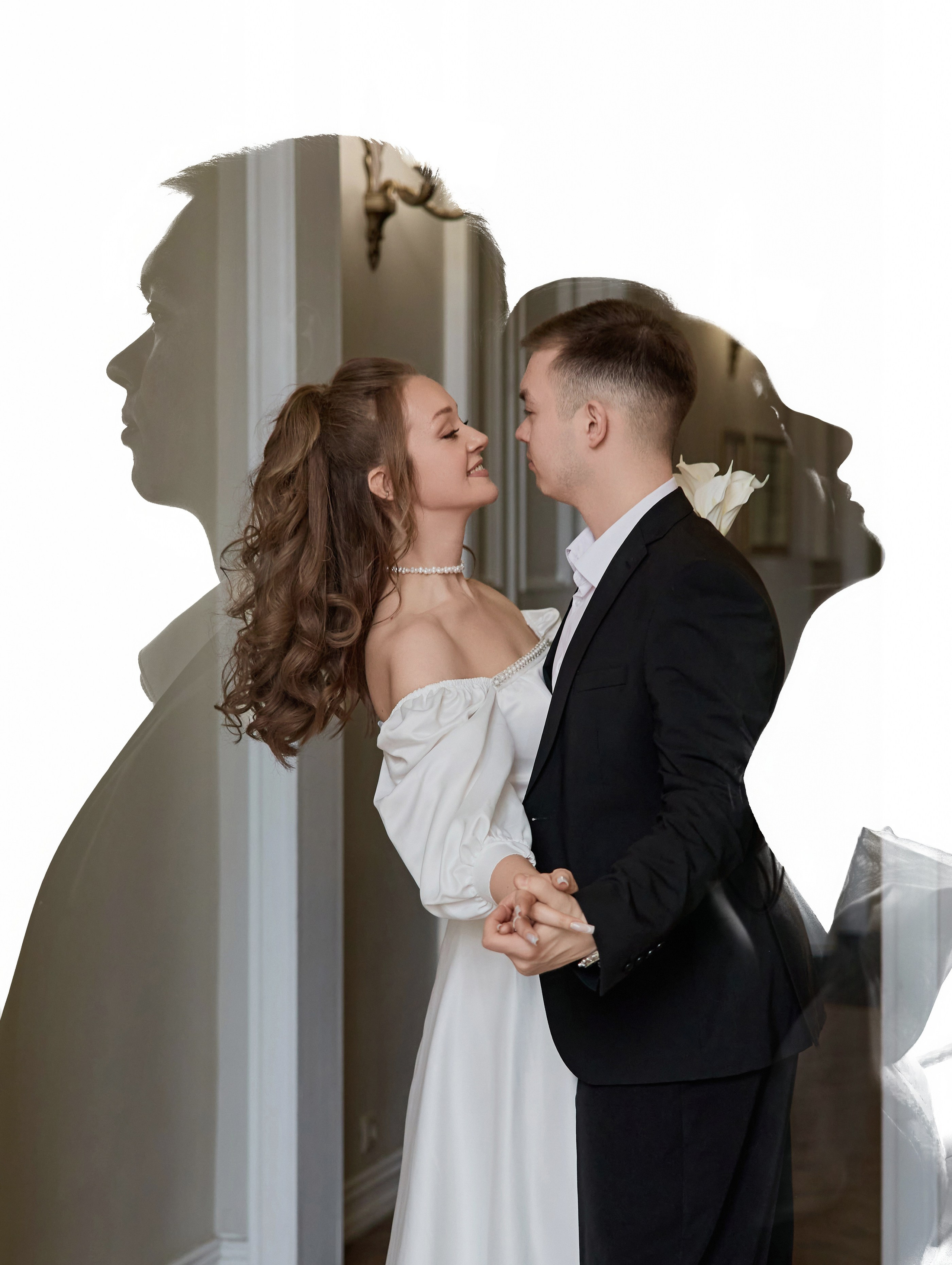 Свадебная фотосессия в гостинице и в студии