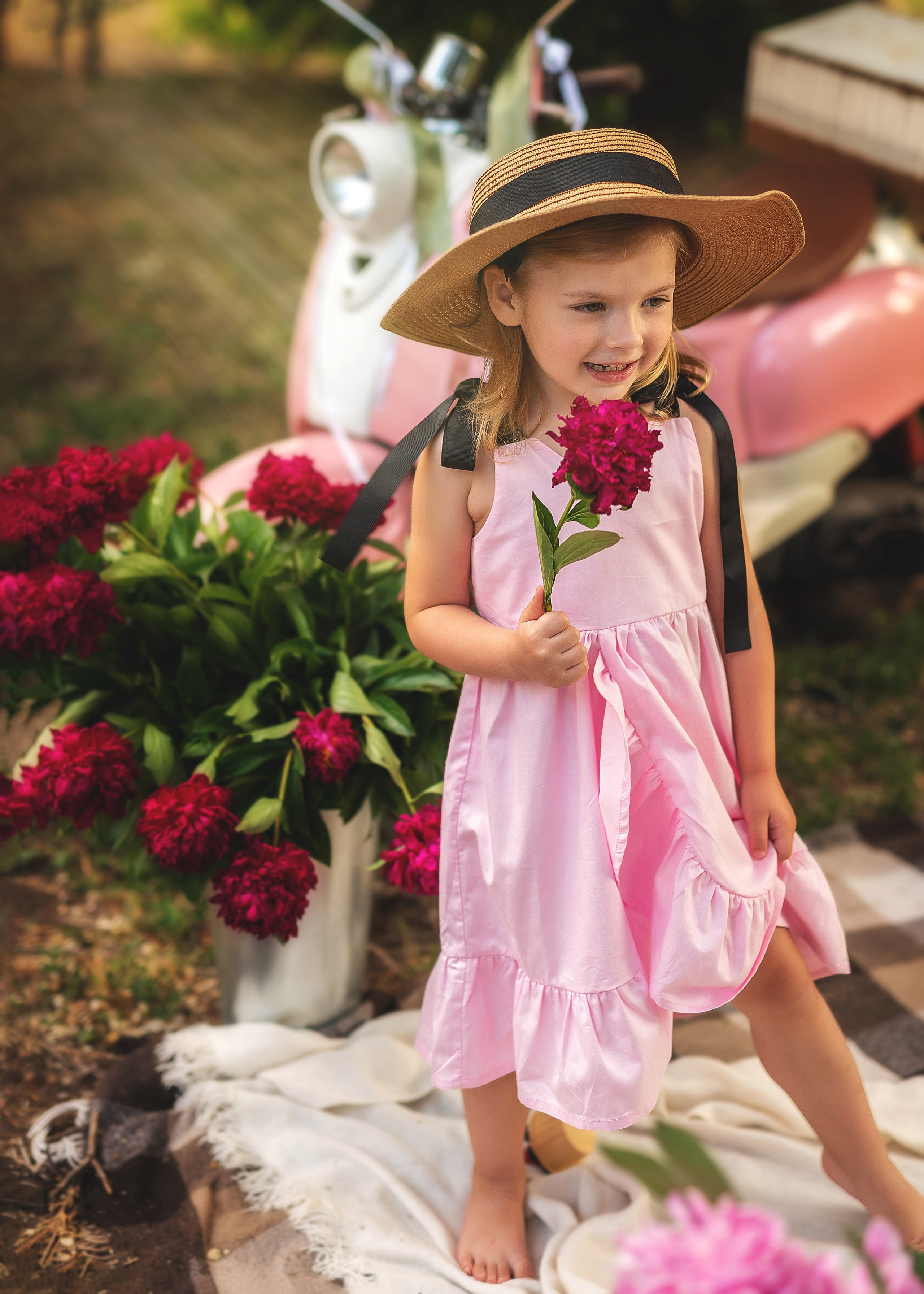 Фотосессия в пионах. Семейный, детский фотограф в Воронеже Анна Никитина