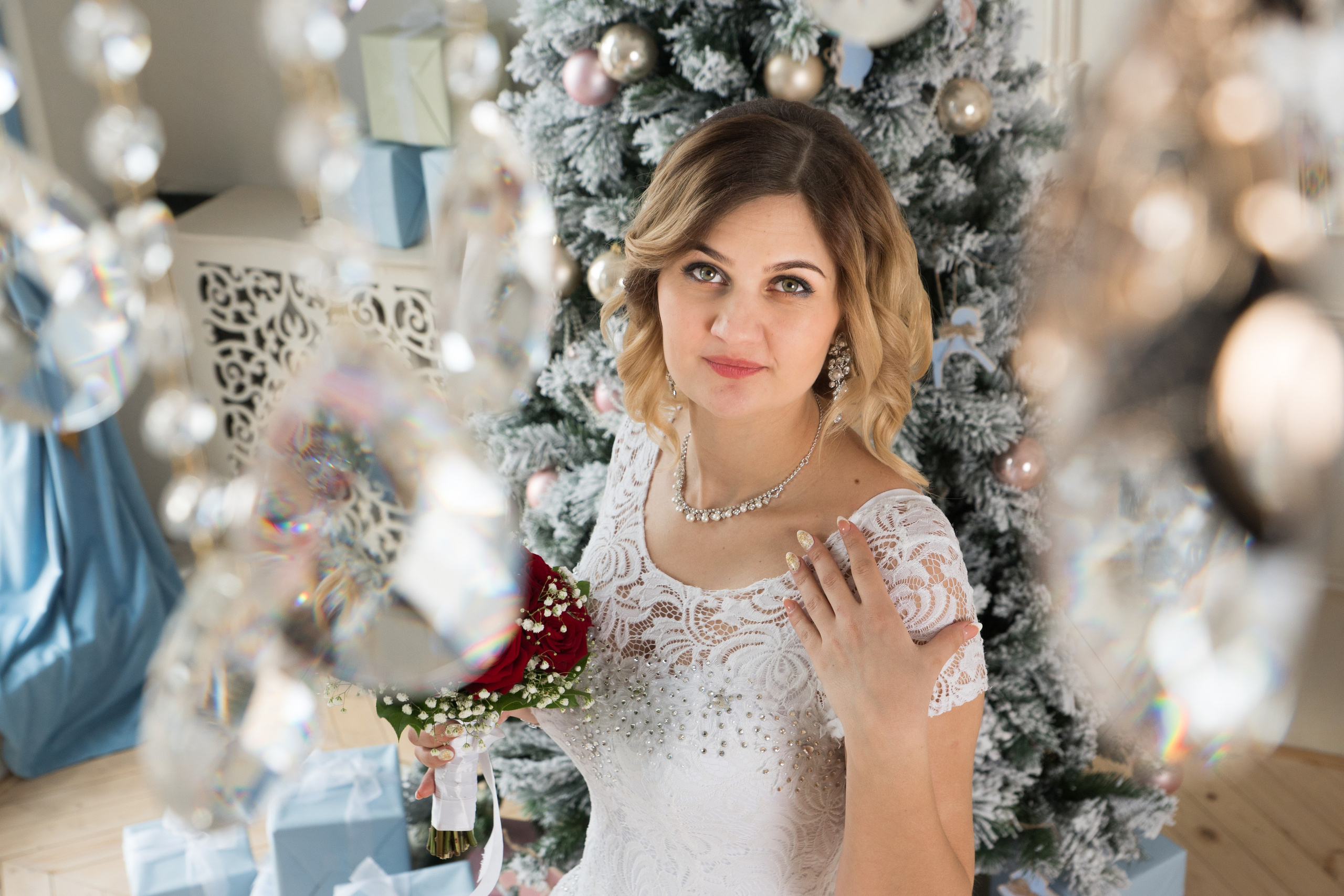 Свадебная фотосессия в интерьерной студии. Семейный фотограф Владимир Просвиркин. г. Самара