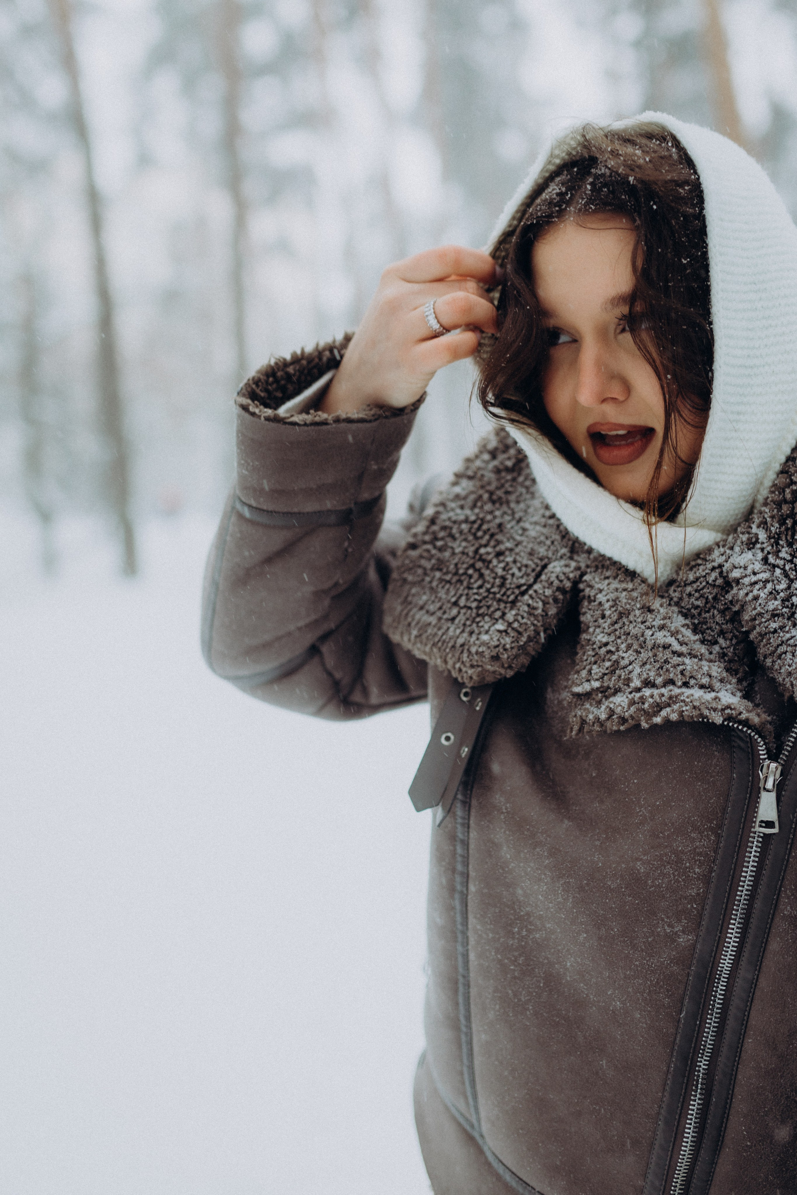 Зимняя лавстори в Москве Лиза и Сева. Семейный фотограф в Москве и Люберцах Юлия Гуськова