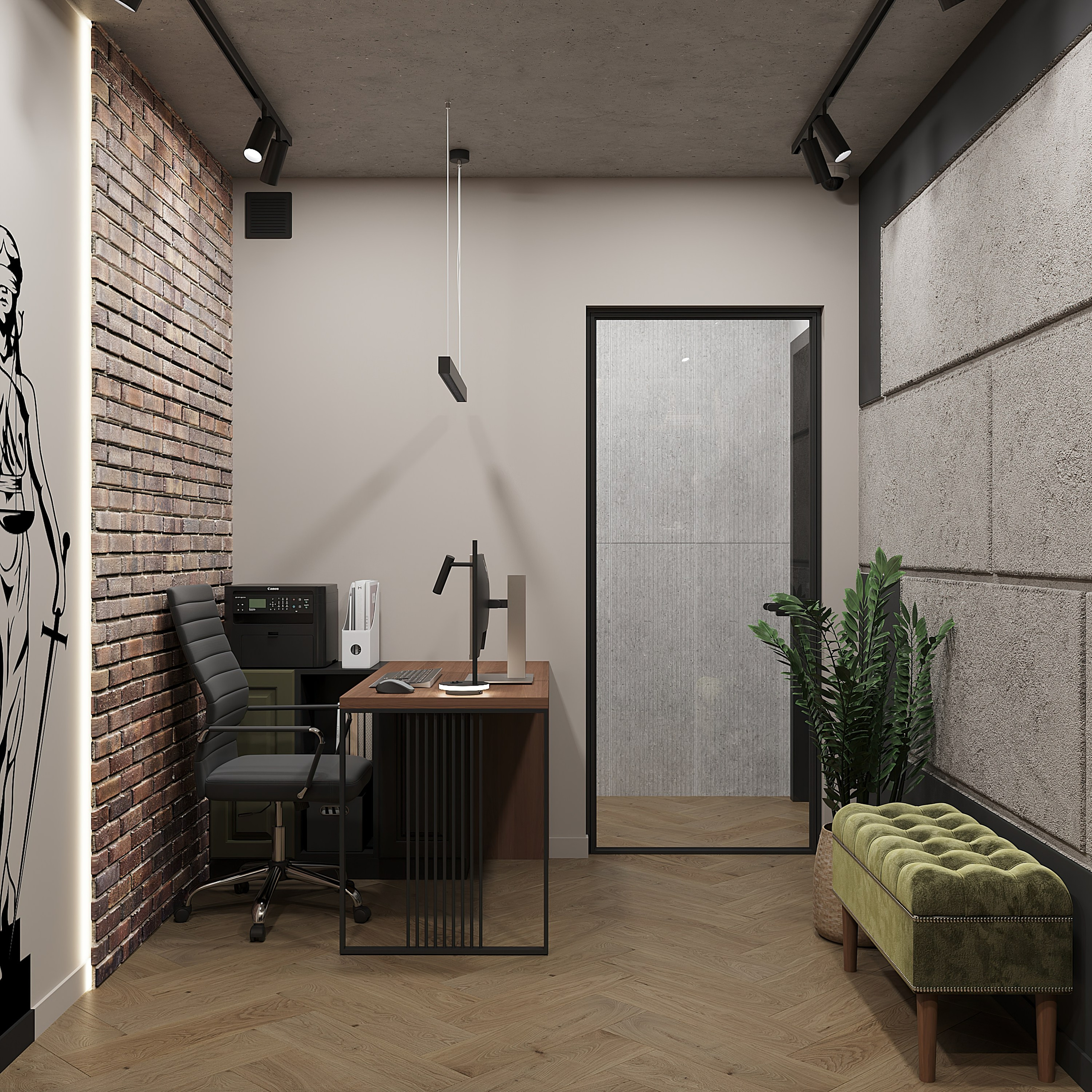 Коммерческое помещение — офис юриста, г. Рязань. Студия дизайна и ремонта ZAROVNIK build&design