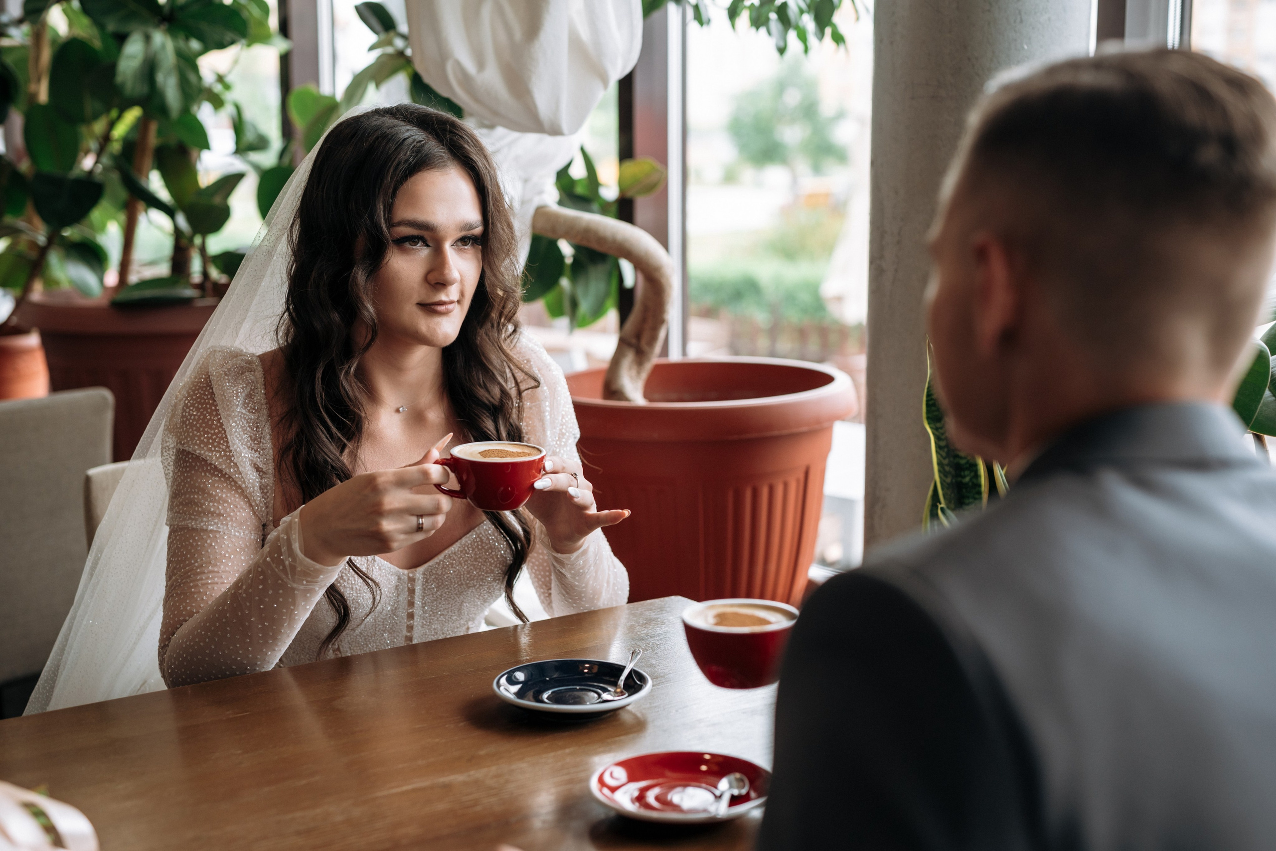 Свадебная прогулка в ресторане "Итальянский дворик", Тамбов, фотограф Павел Четвертков.