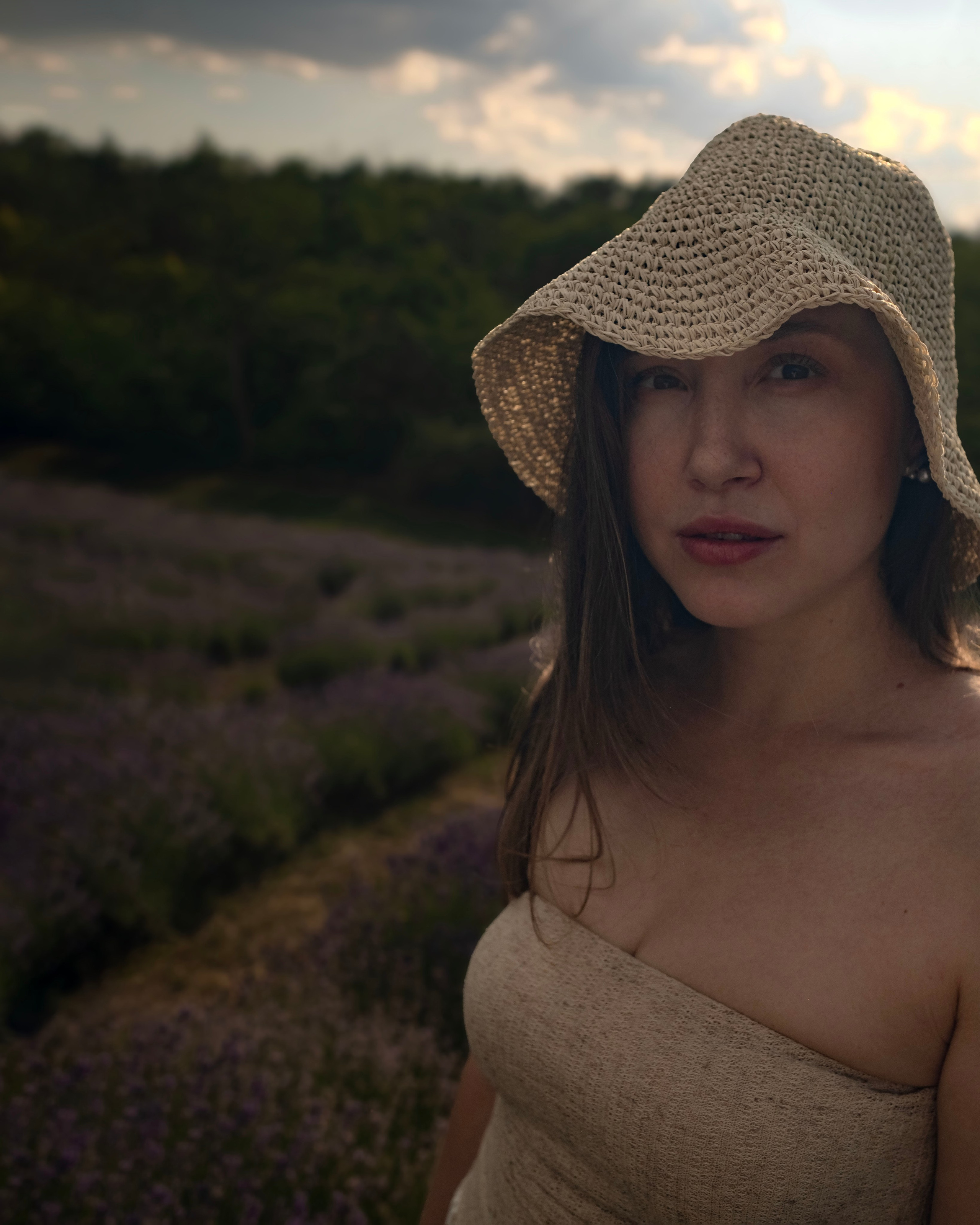 On a lavender field. Portrait photographer Olga Prokopova based in Budapest
