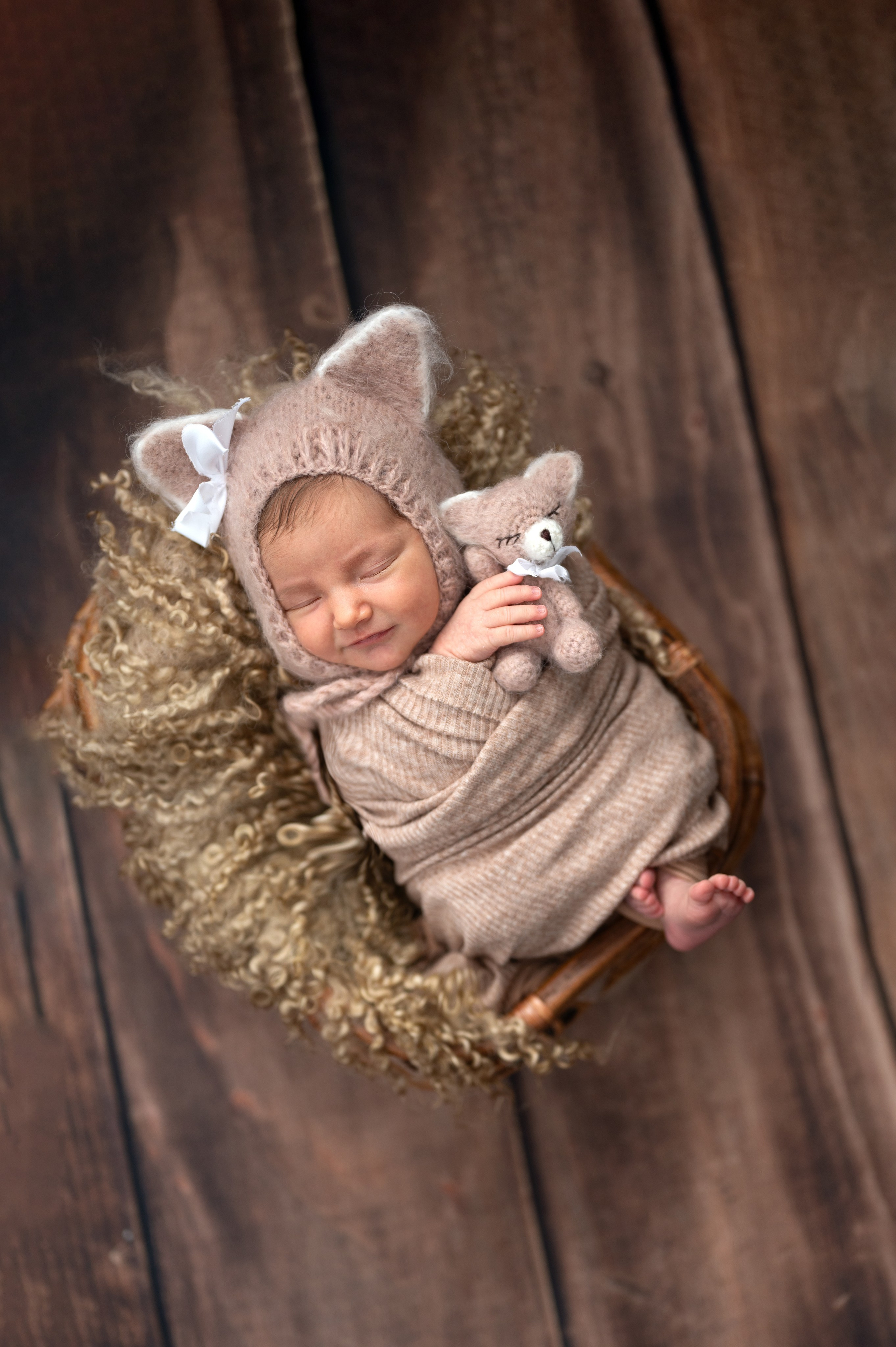 Классический ньюборн. Фотограф новорождённых Ольга Ушакова Москва