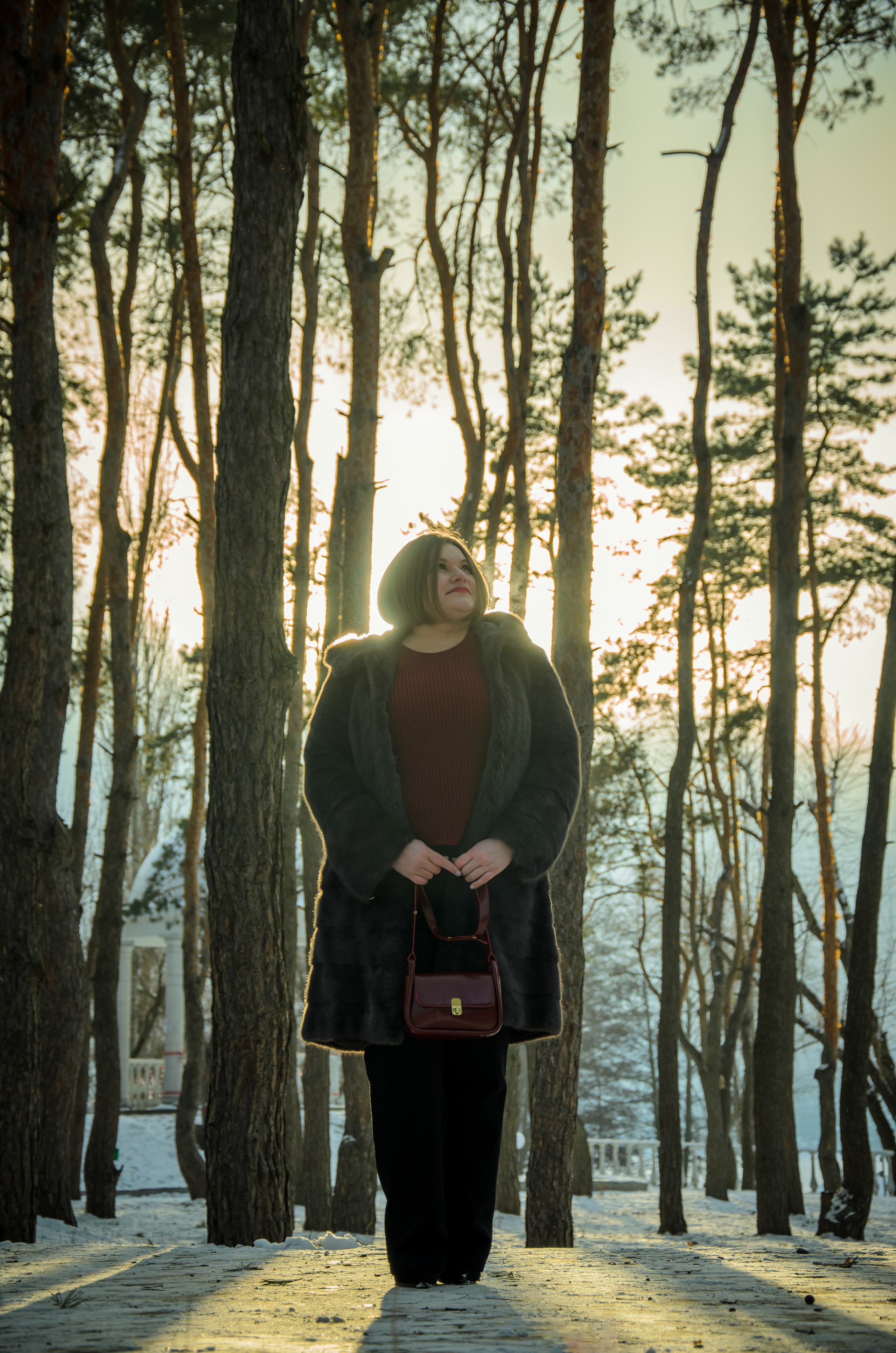 Оксана в зимний вечер. Мультифотограф Виктория Лихоманова