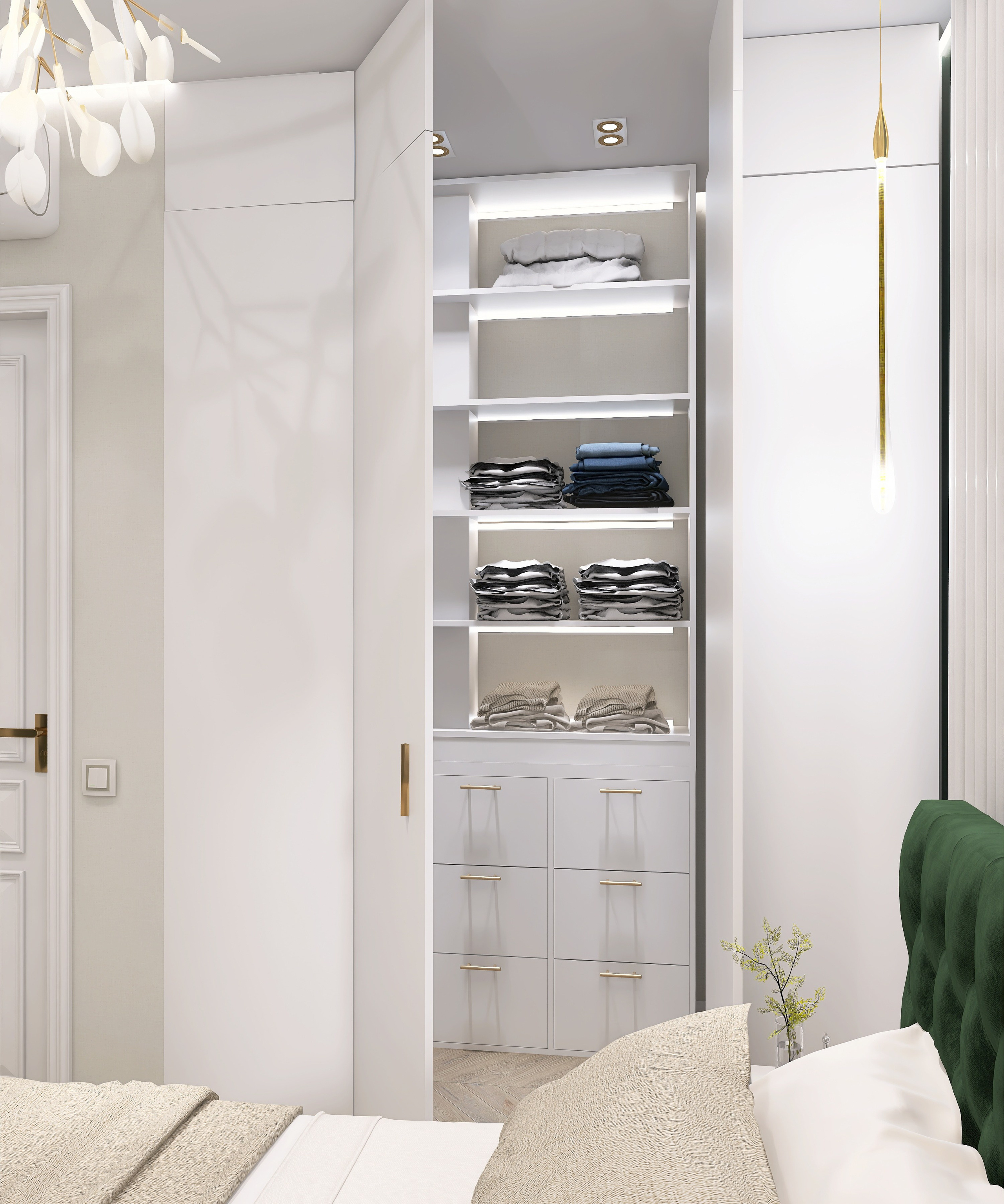 ЖК Менделеев. Площадь 80 кв. м. Дизайнер интерьера в Новосибирске_Елена Сергеева