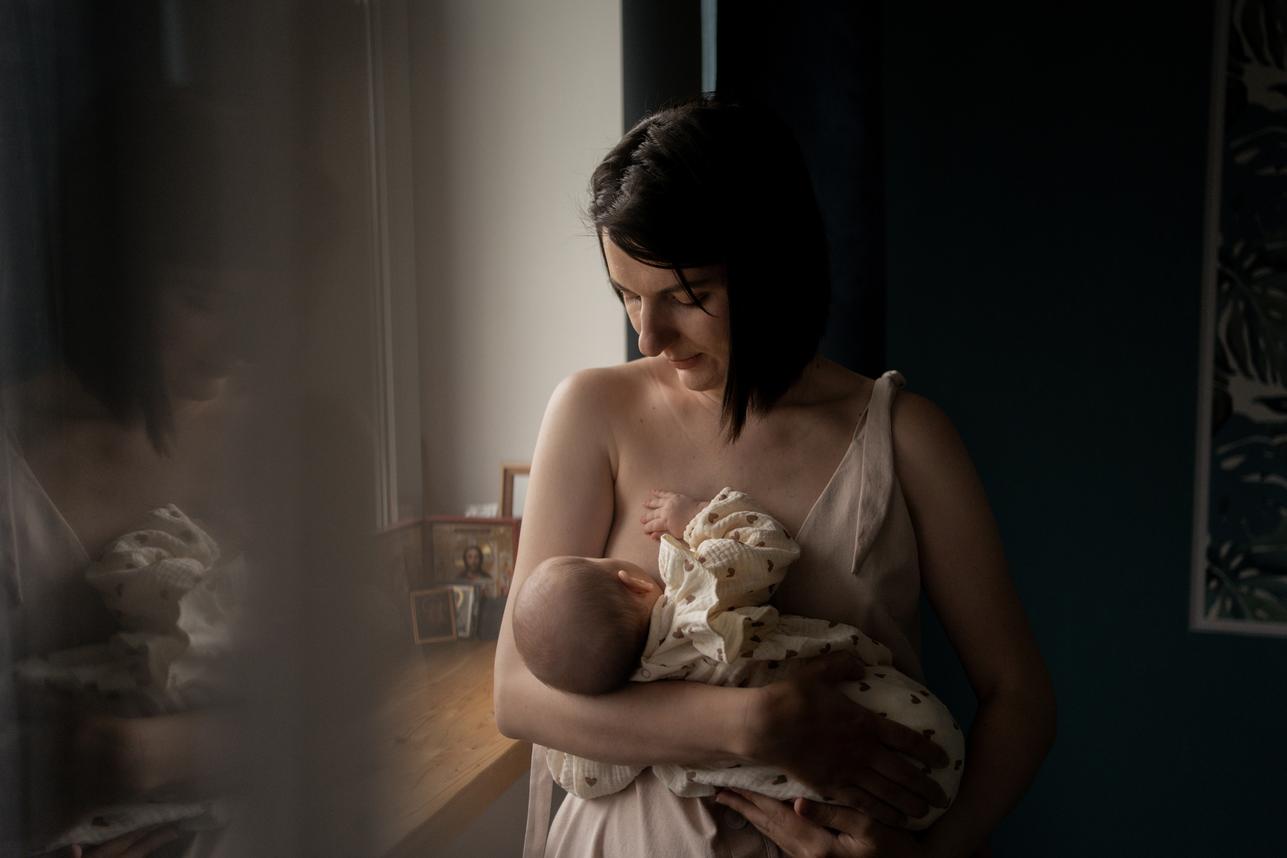 Даша, Никита и Ева. Фотограф грудного вскармливания в Москве Екатерина