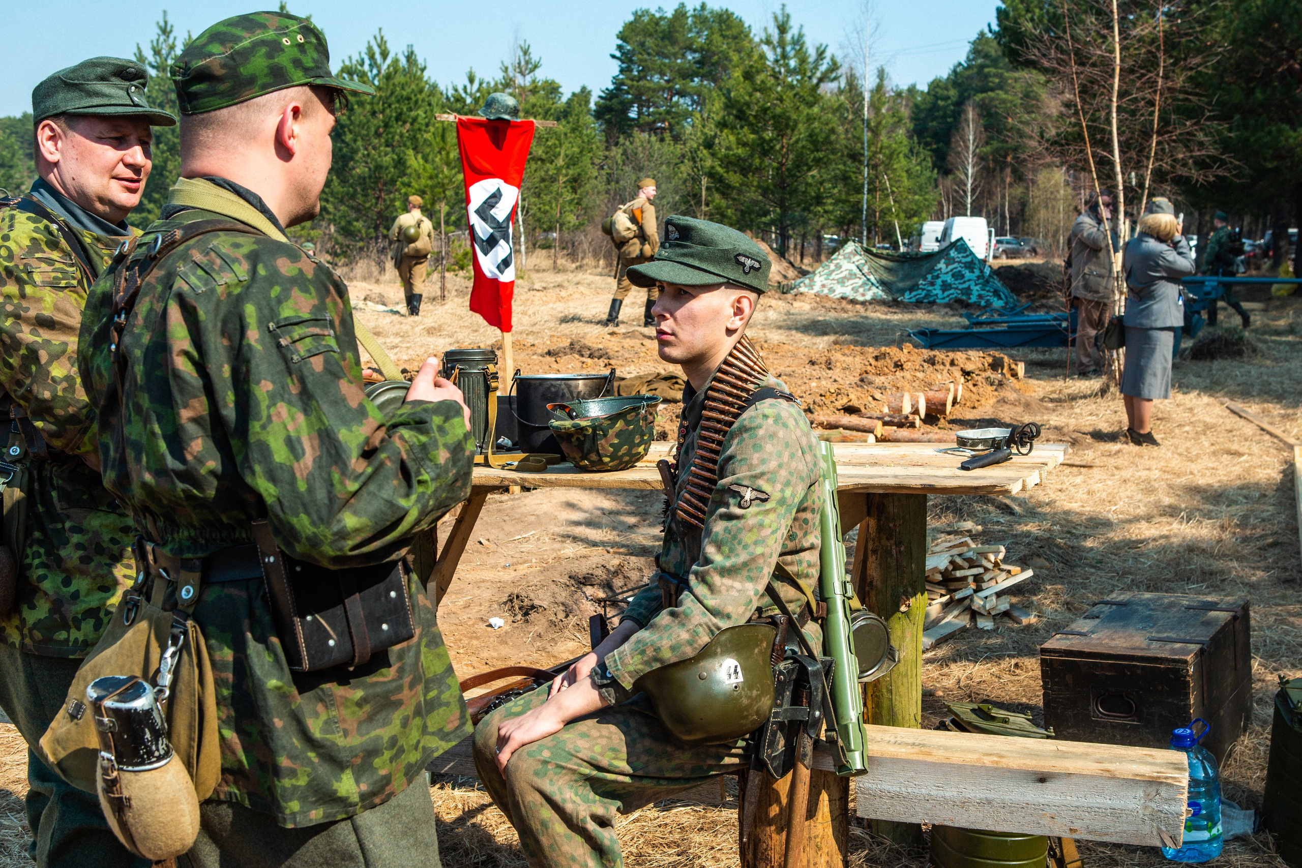 РЕКОНСТРУКЦИЯ БОЯ — ВОВ — БИТВА ЗА ГОРОД. Профессиональный фотограф в Мценске и Орловской области