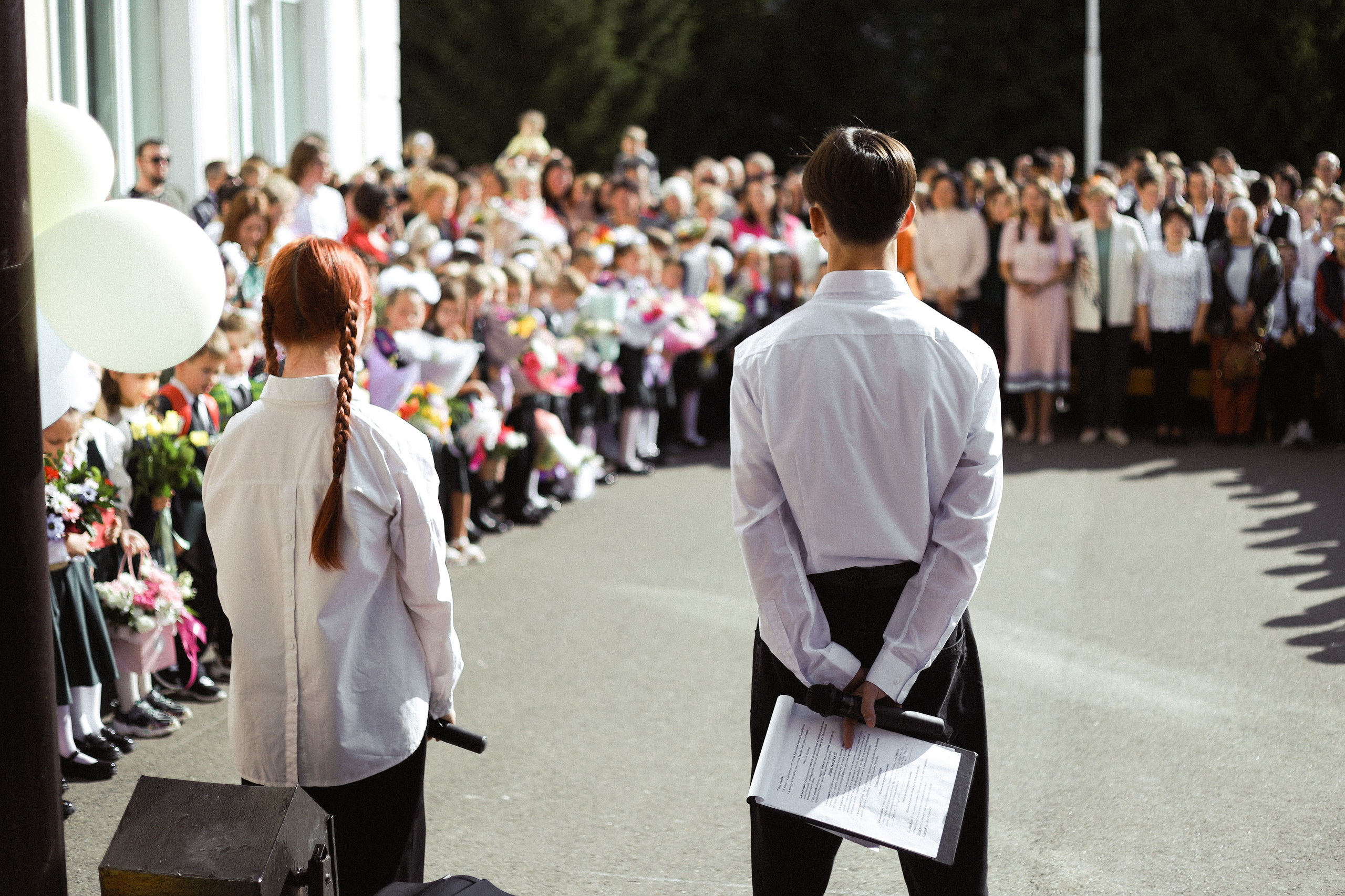 Школьная линейка Гимназии № 36. Портретный и репортажный фотограф Елизавета Рудовская|Казань