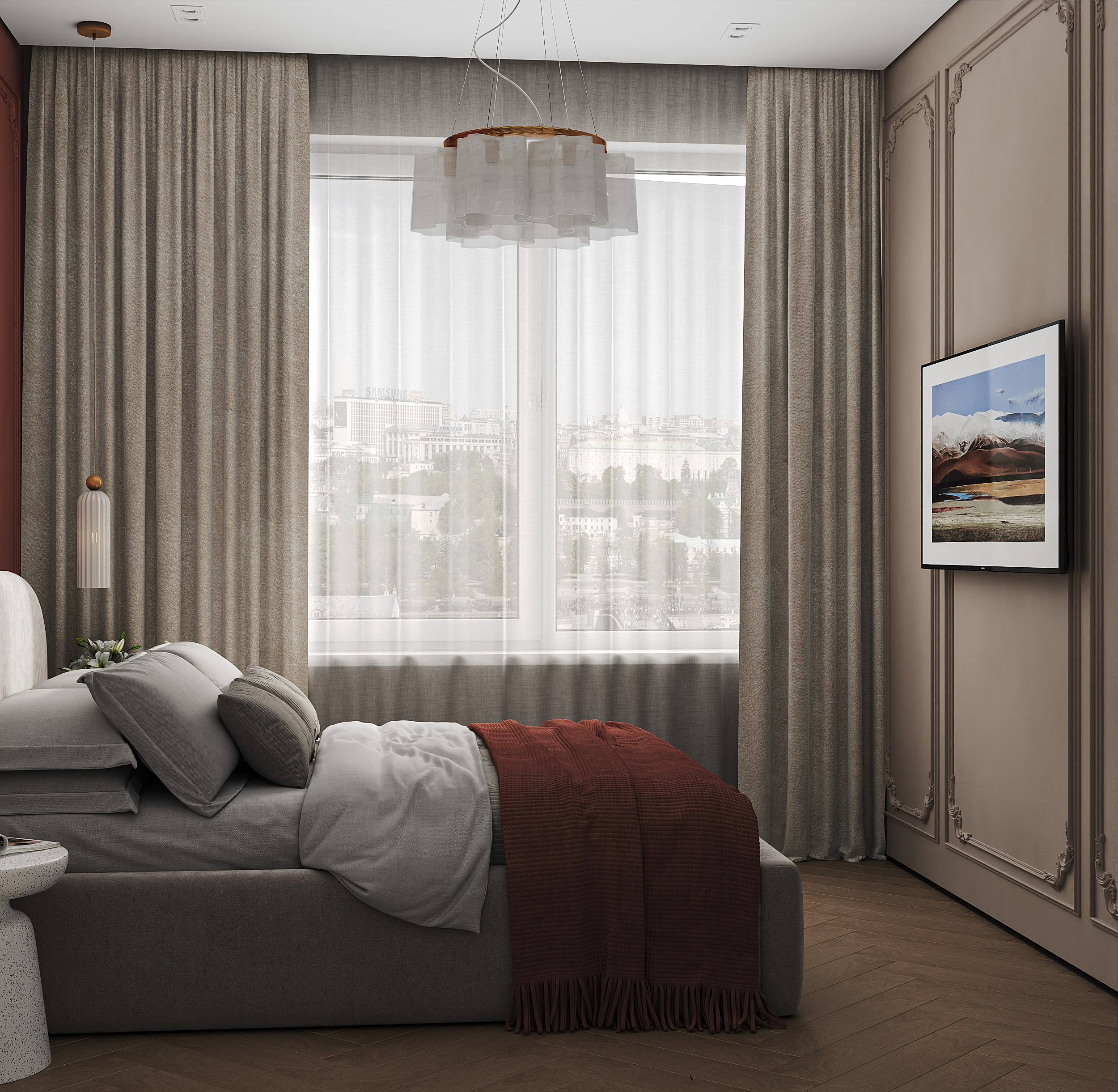 Яркая, сочная и уютная 1-комнатная квартира 🧡