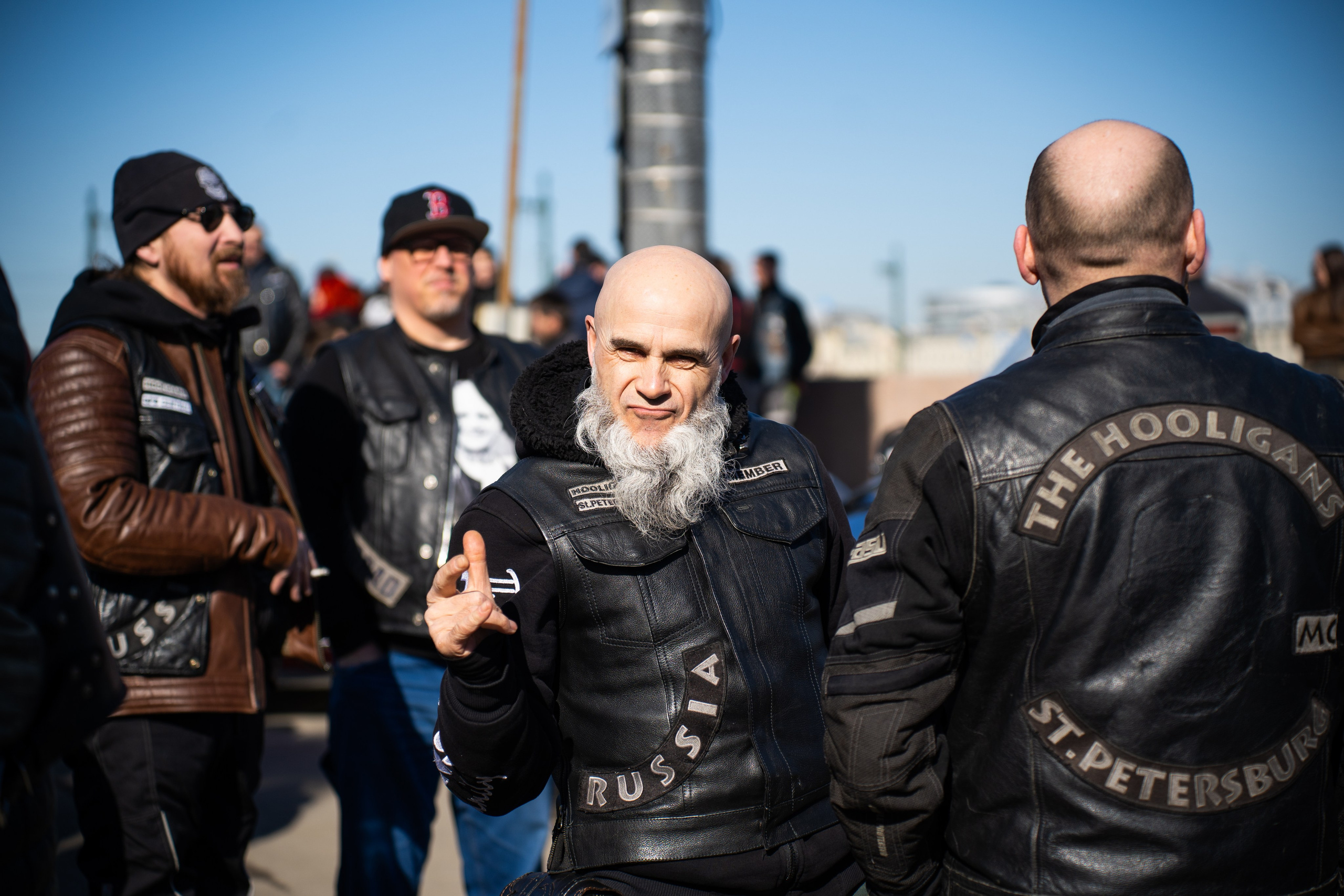 Весенний прохват мотоклуба Normans Riders MC. Концертный и репортажный фотограф в Санкт-Петербурге Слава Пахомов