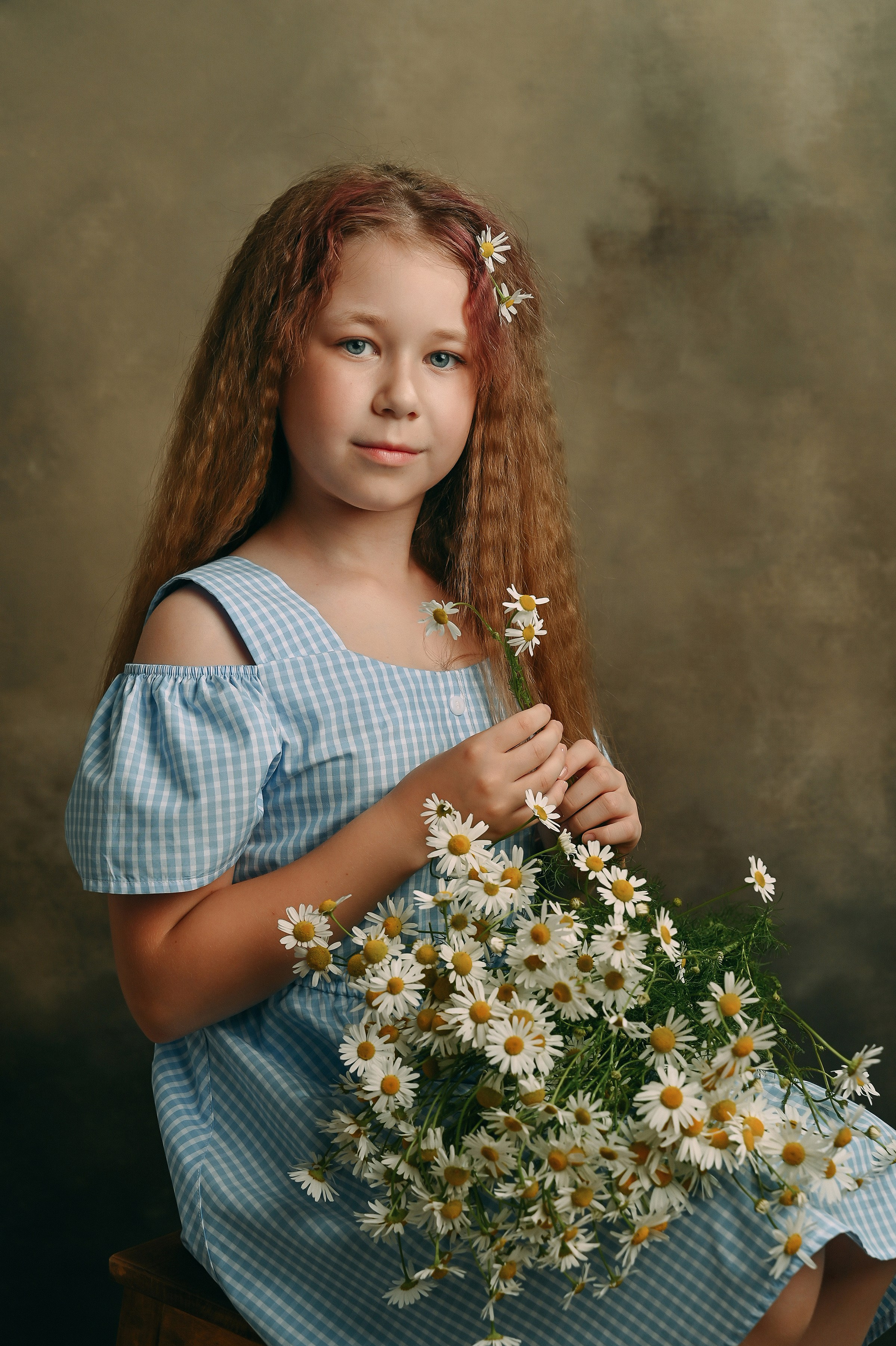 Портреты с цветами. Детский и семейный фотограф