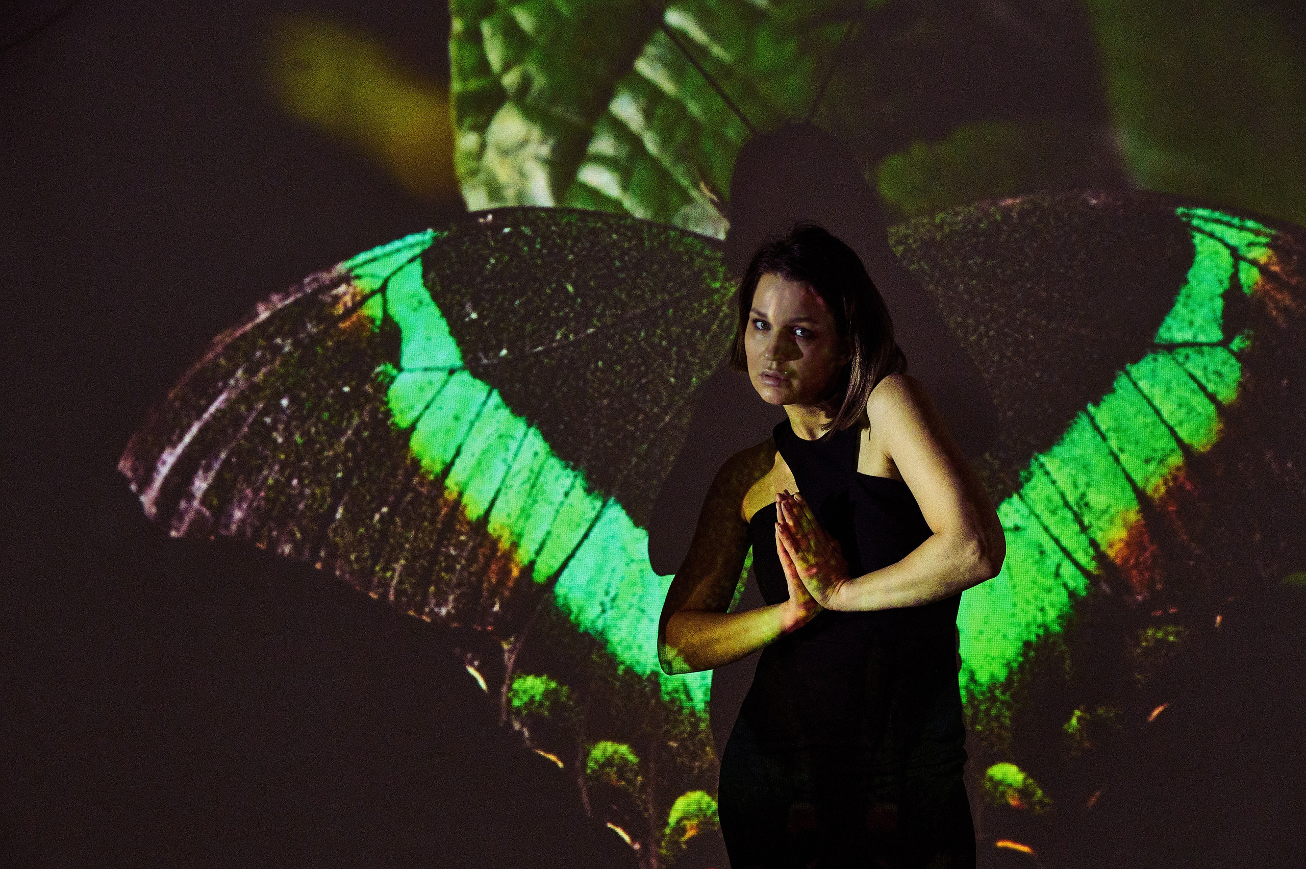 Фотосессия Ксении с проектором